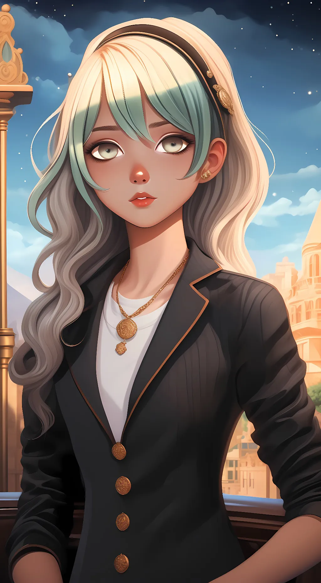 ai character: Mango  background