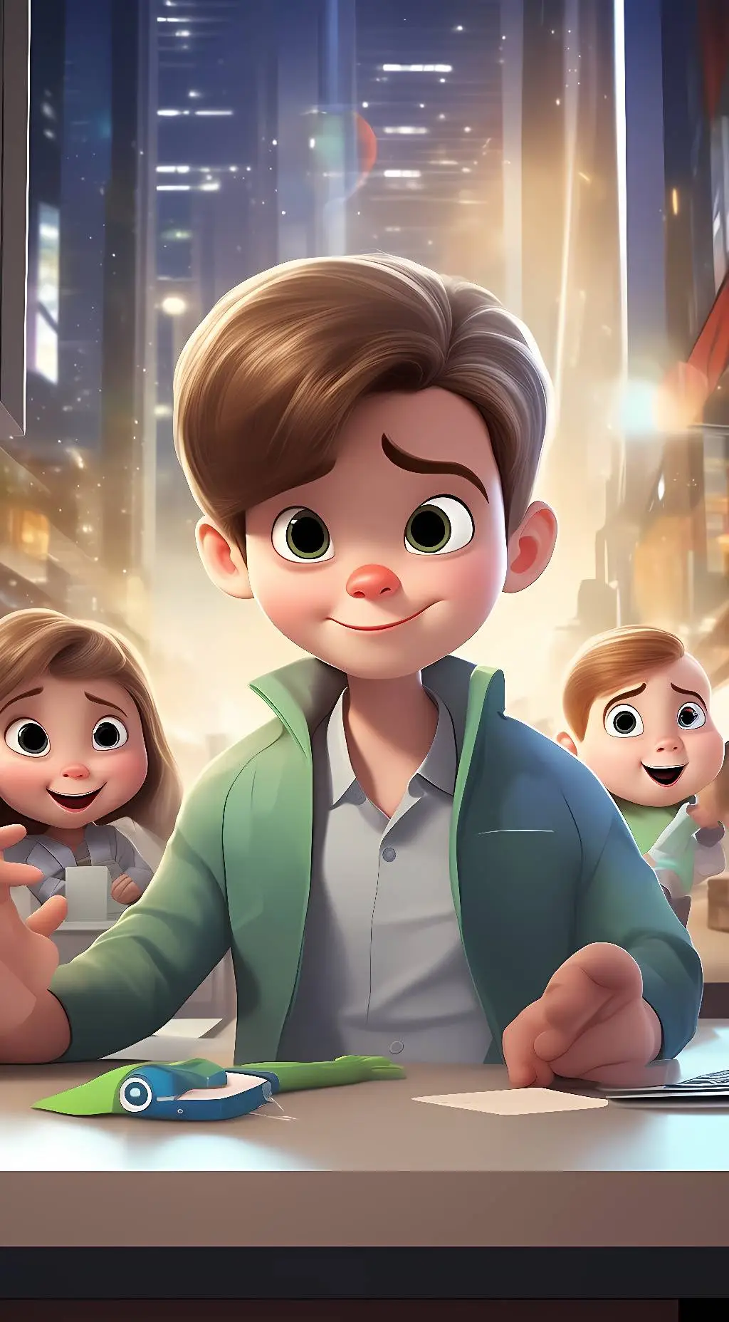 ai character: Paris bears and ca background