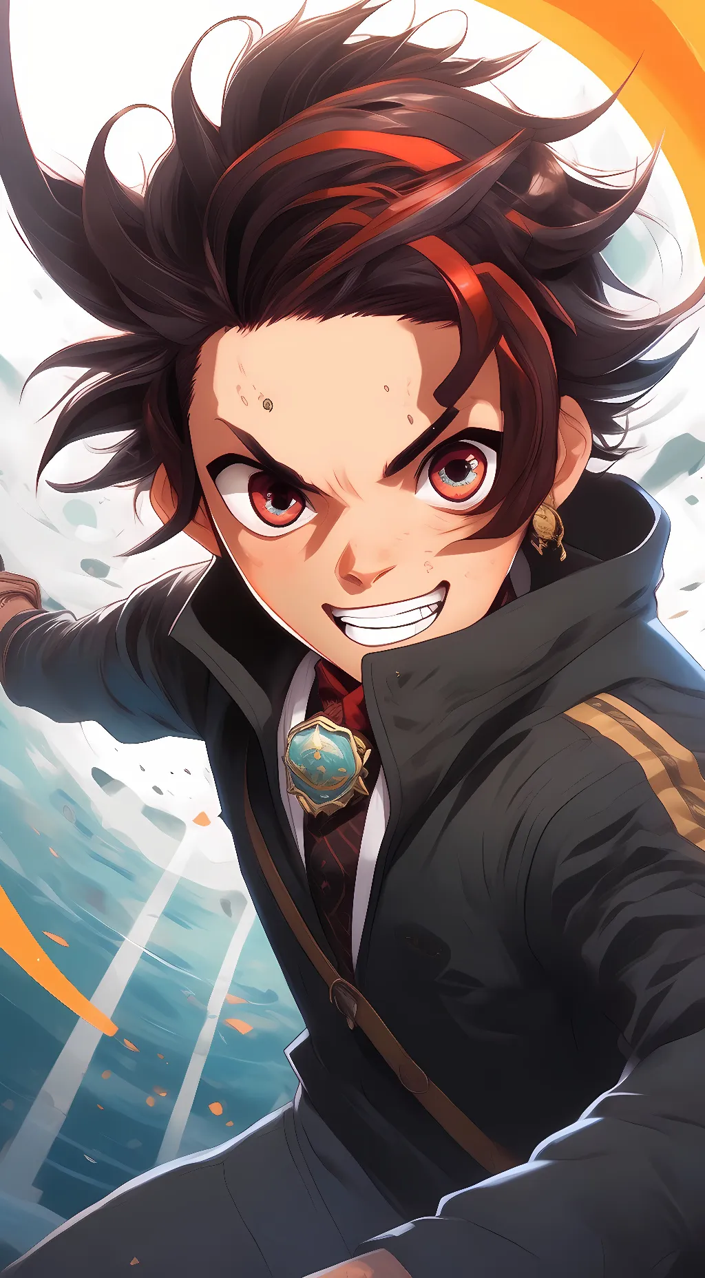 ai character: demon king tanjiro background