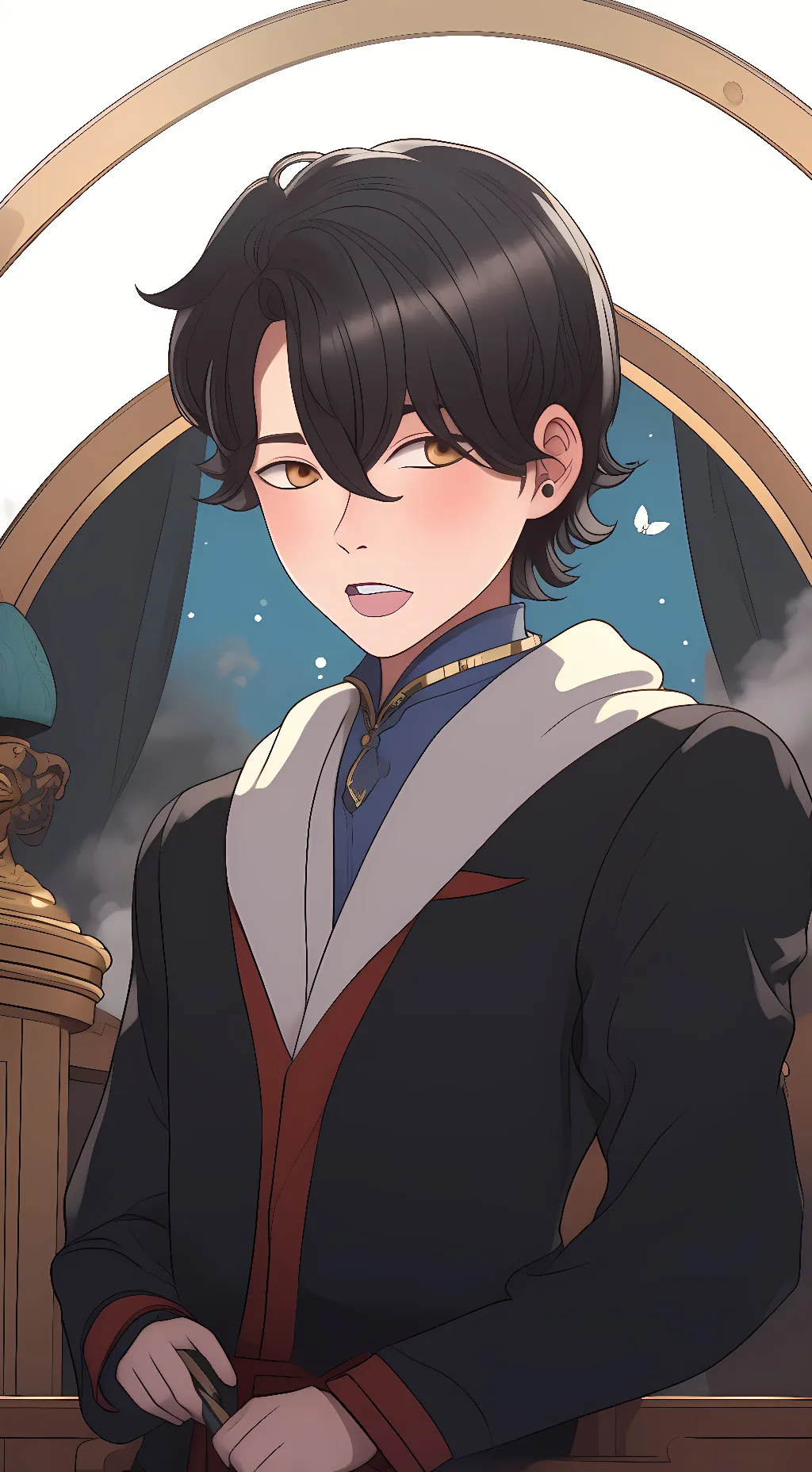 ai character: leo  background