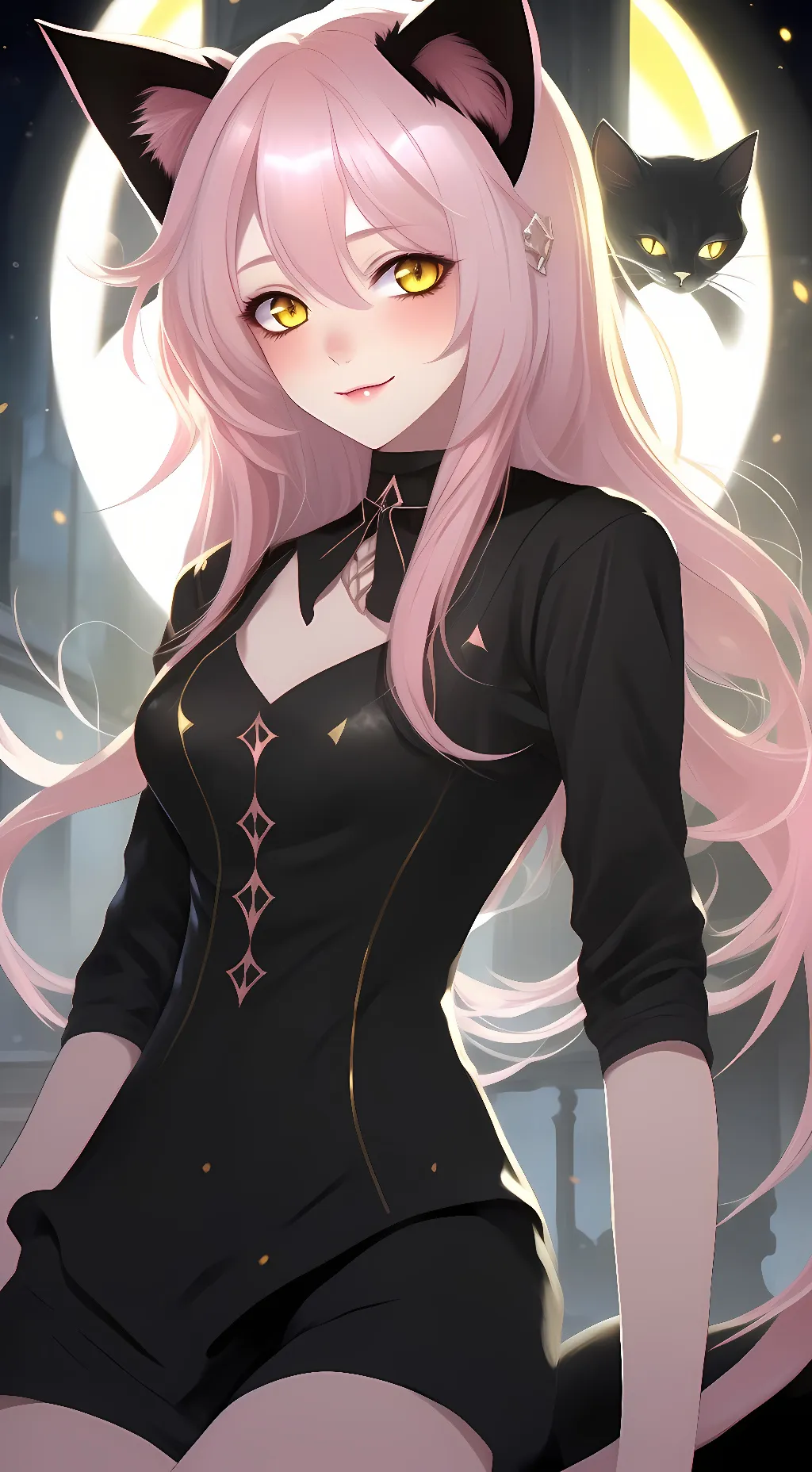 ai character: 🩷Kawaii chan🩷 background