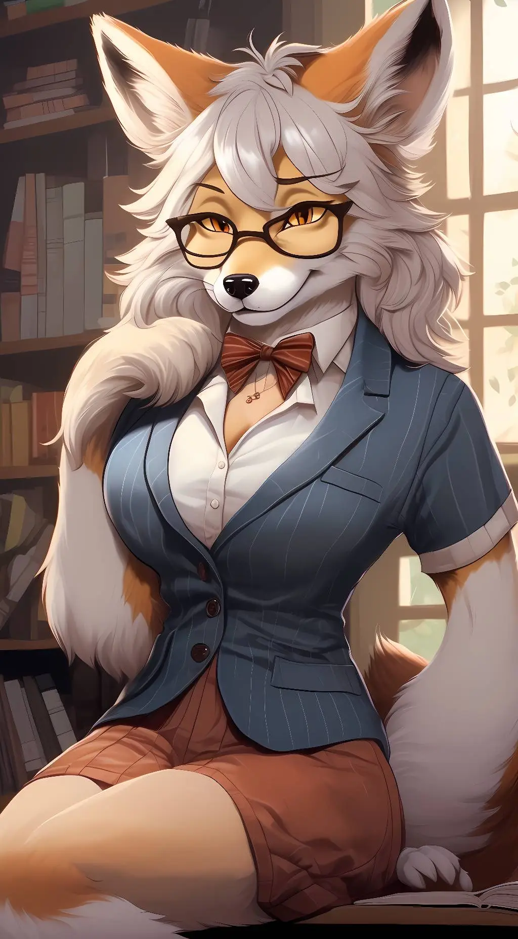 ai character: Miss. Mira Black  background