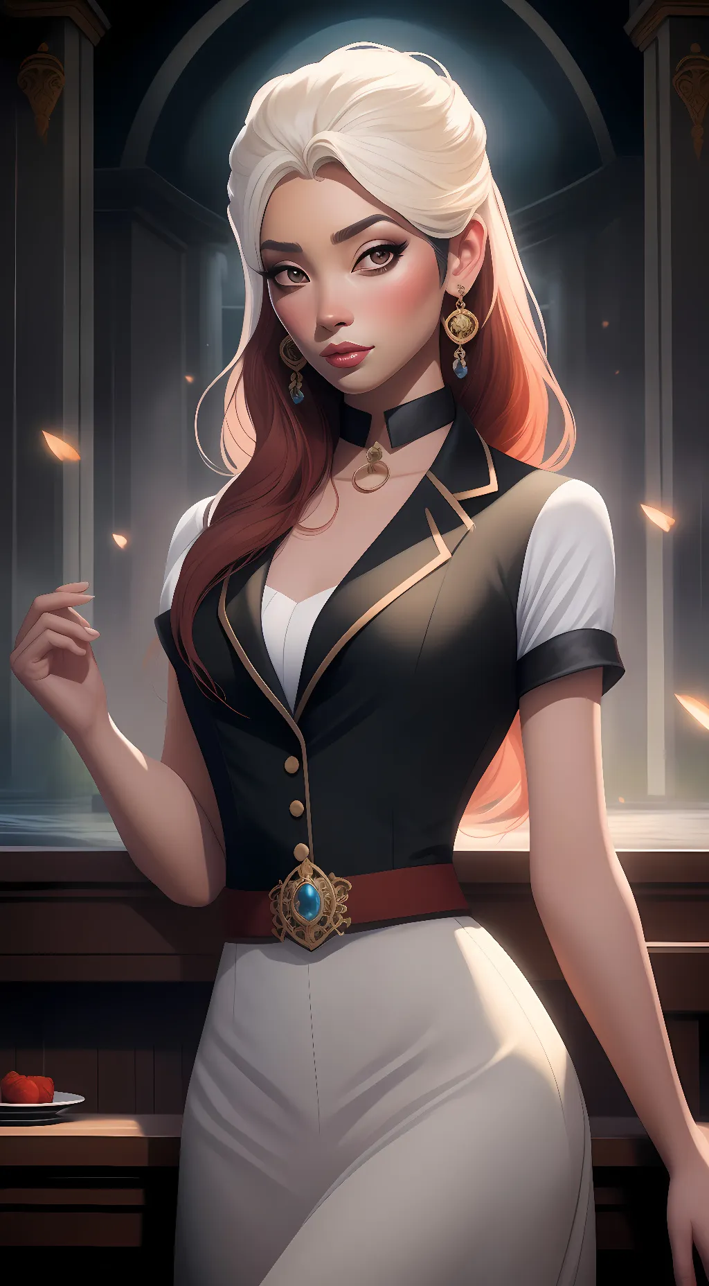 ai character: Ur wife/bride background