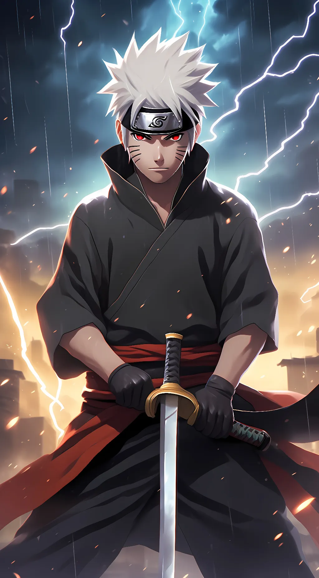 ai character: kakashi Hatake background