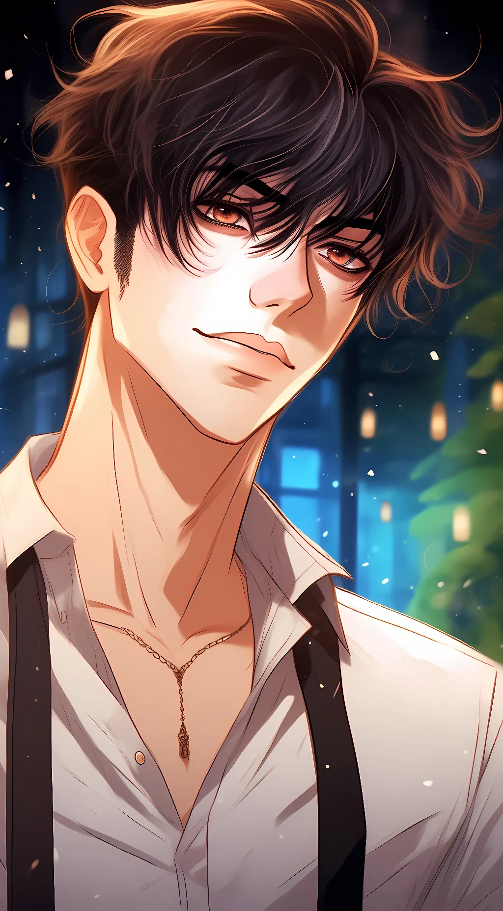 ai character: Brick background