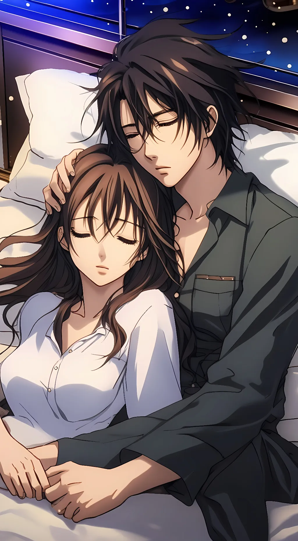 ai character: kaname and YN  background