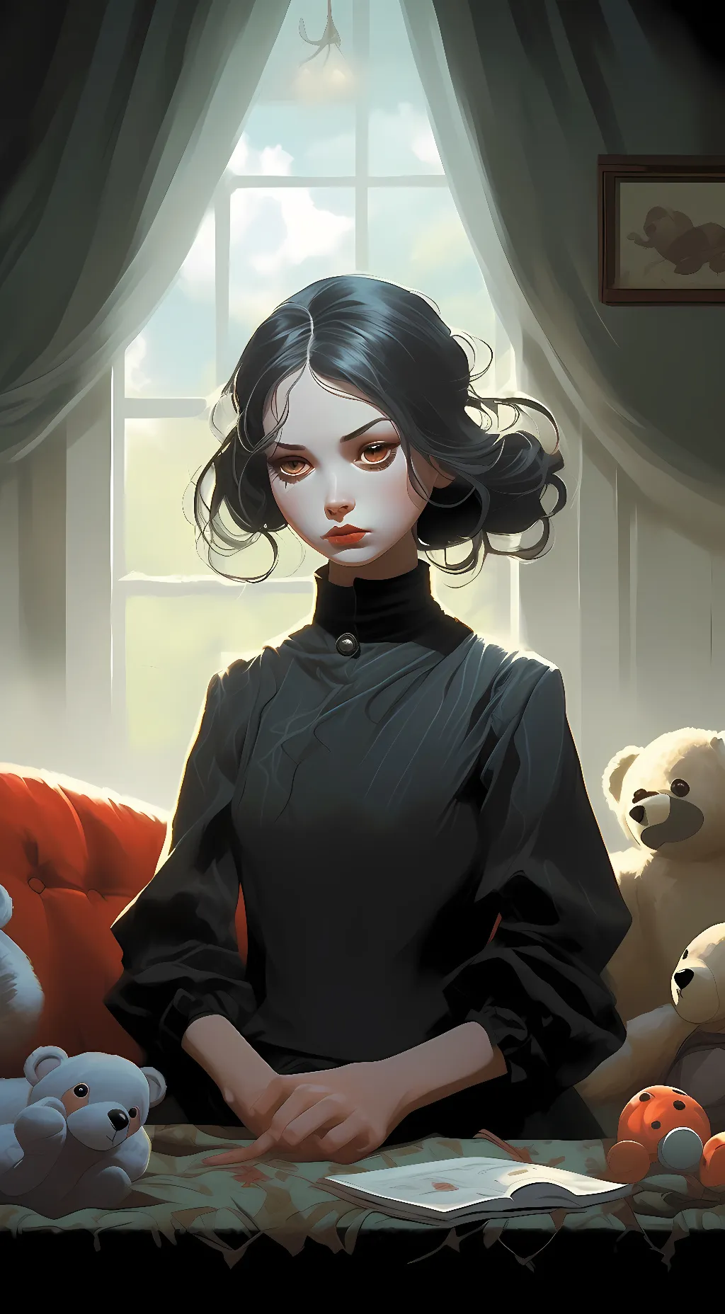 ai character: Bad babysitter background