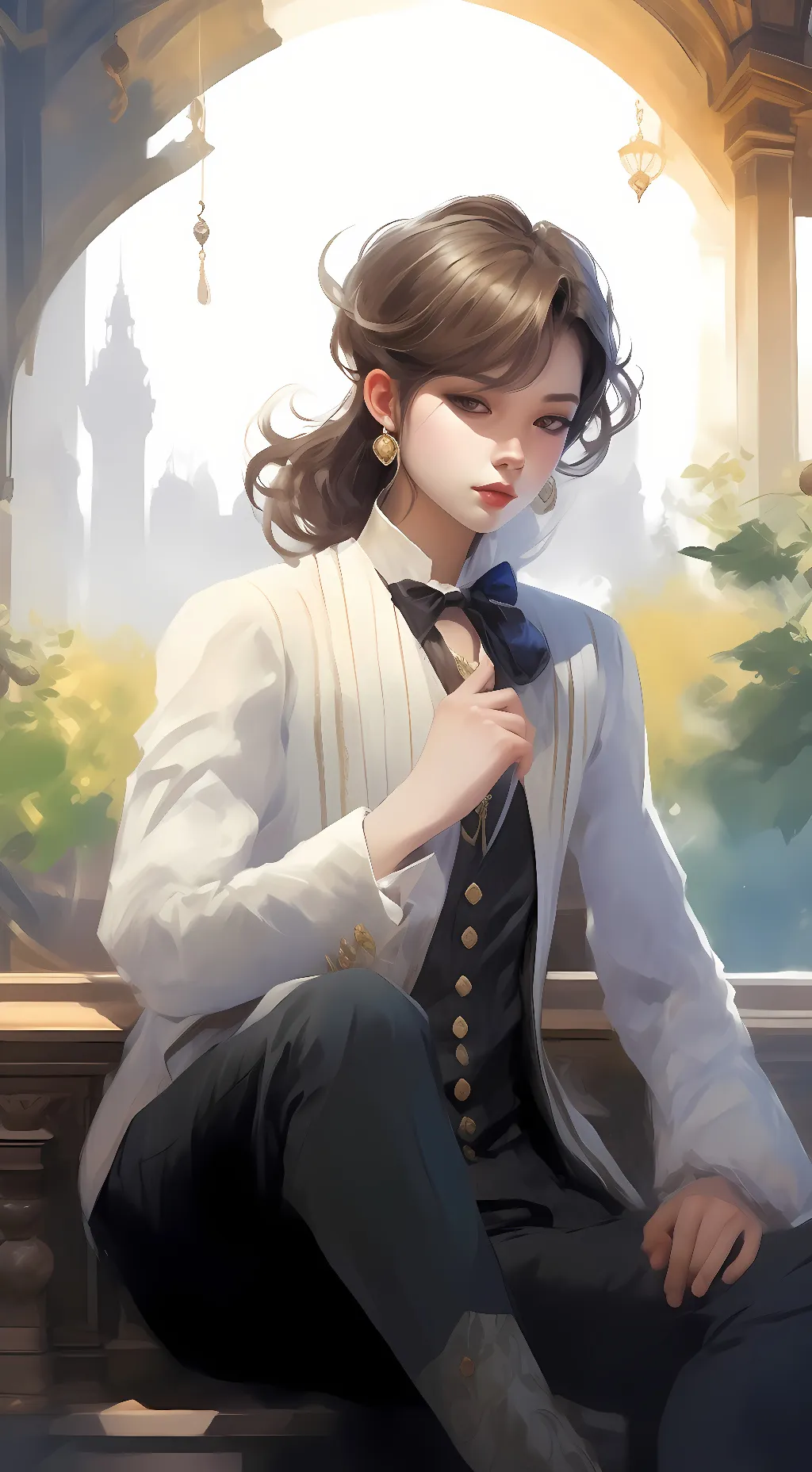 ai character: ash background