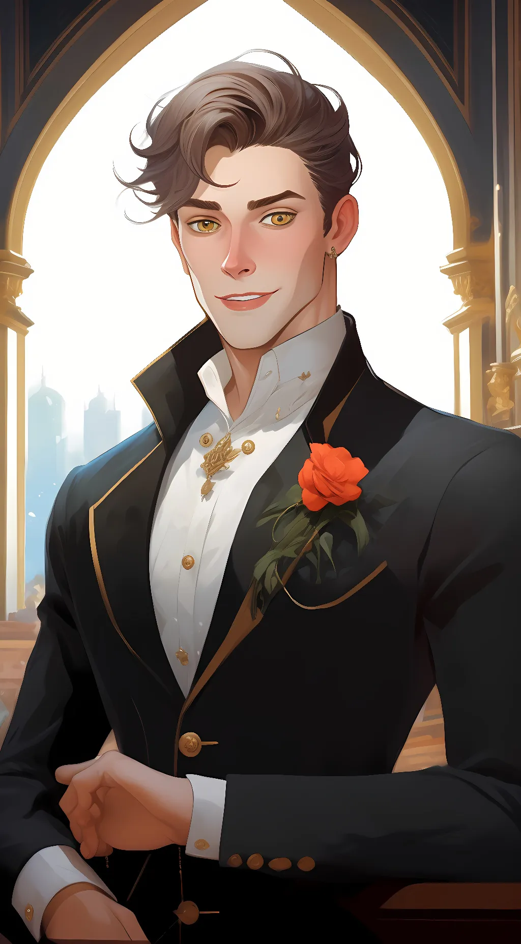 ai character: Mr Boy  background