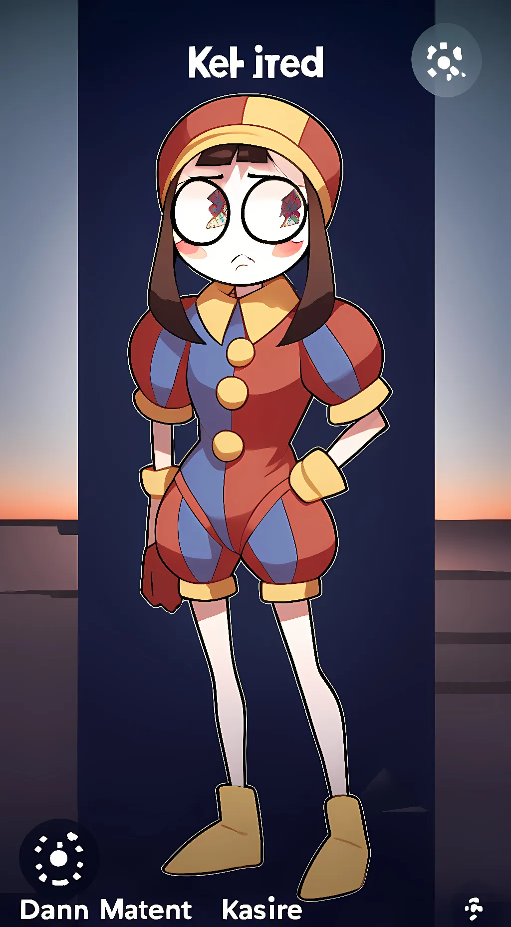 ai character: Pomni (5th) background