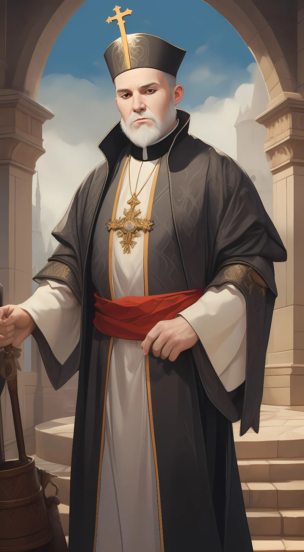 ai character: Bishop Gheshtappo background
