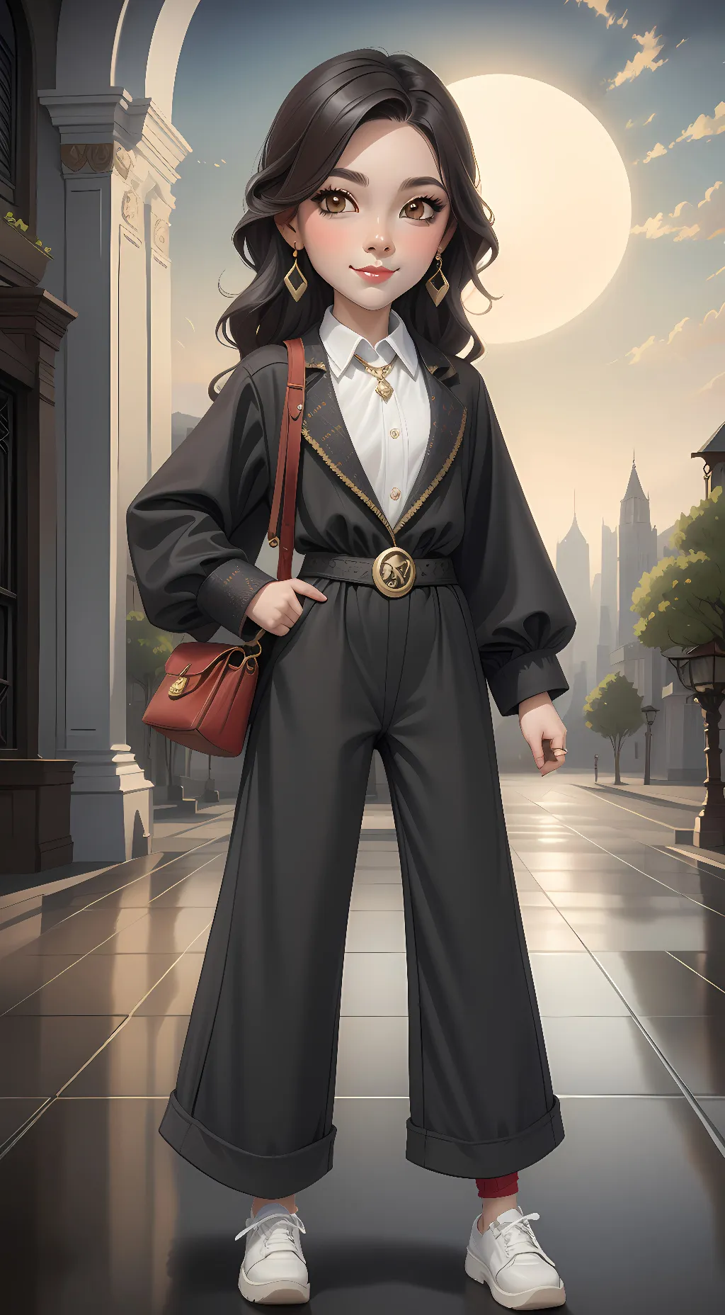 ai character: Crystal background