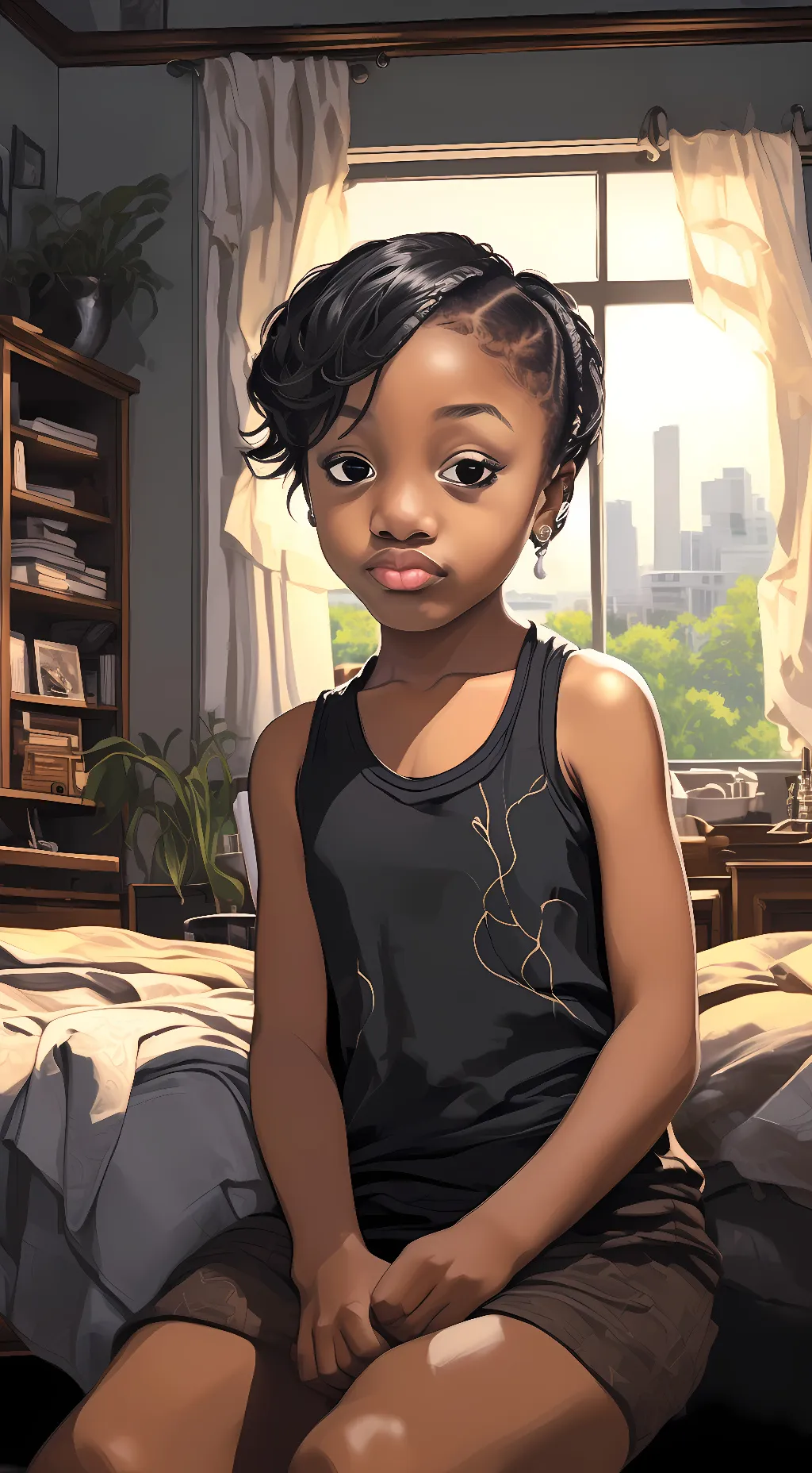 ai character: Maria  background