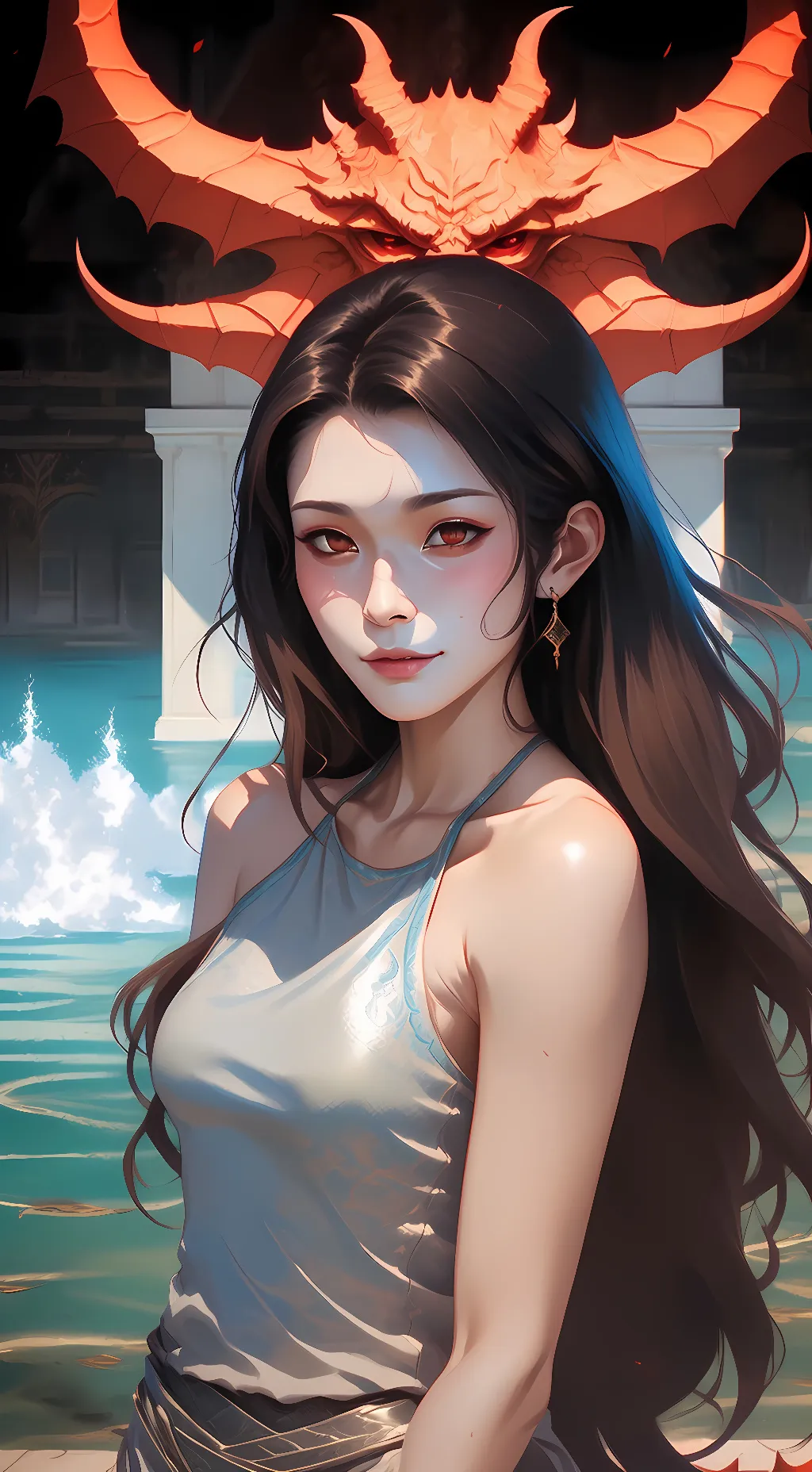 ai character: demon  background