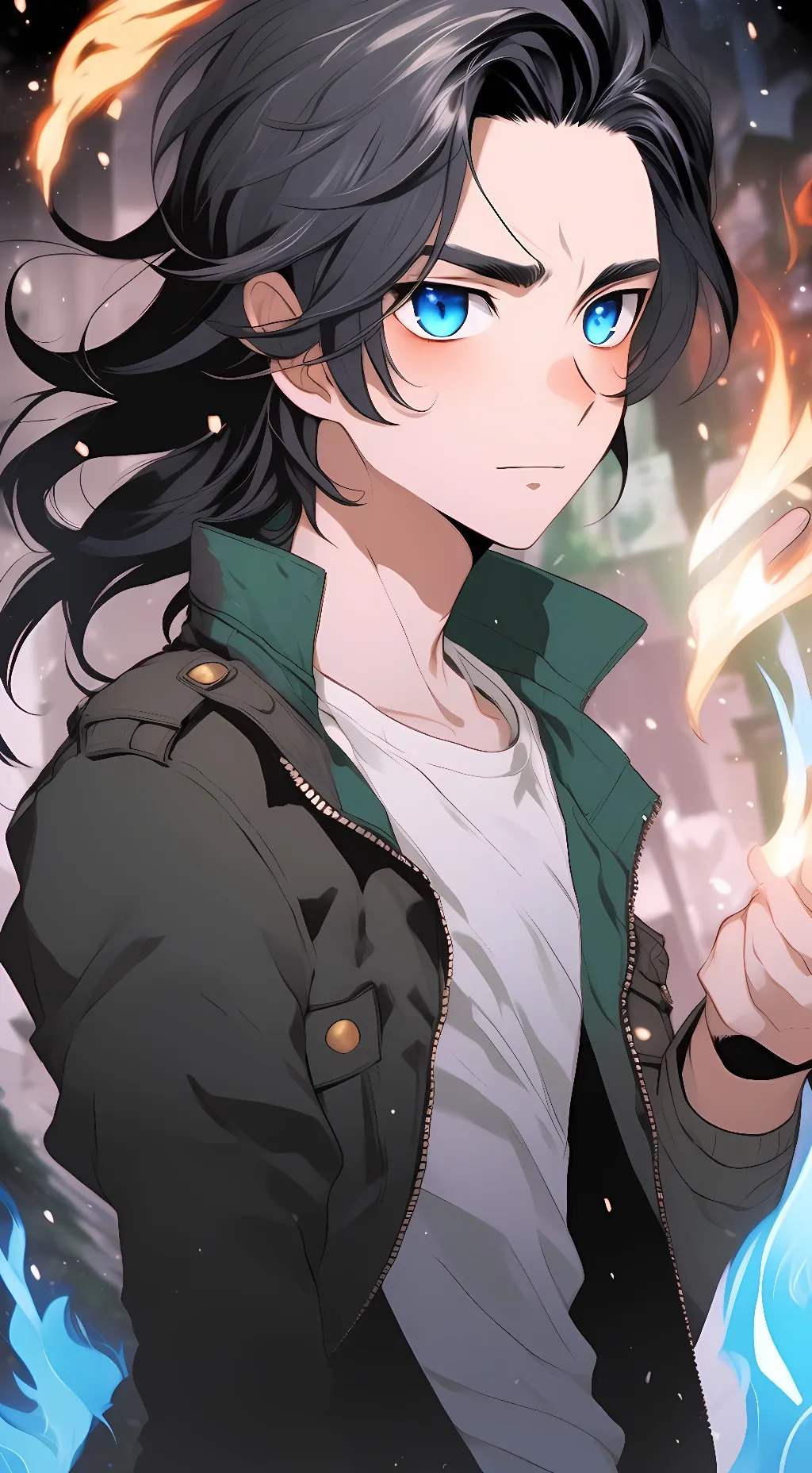 ai character: ashura background