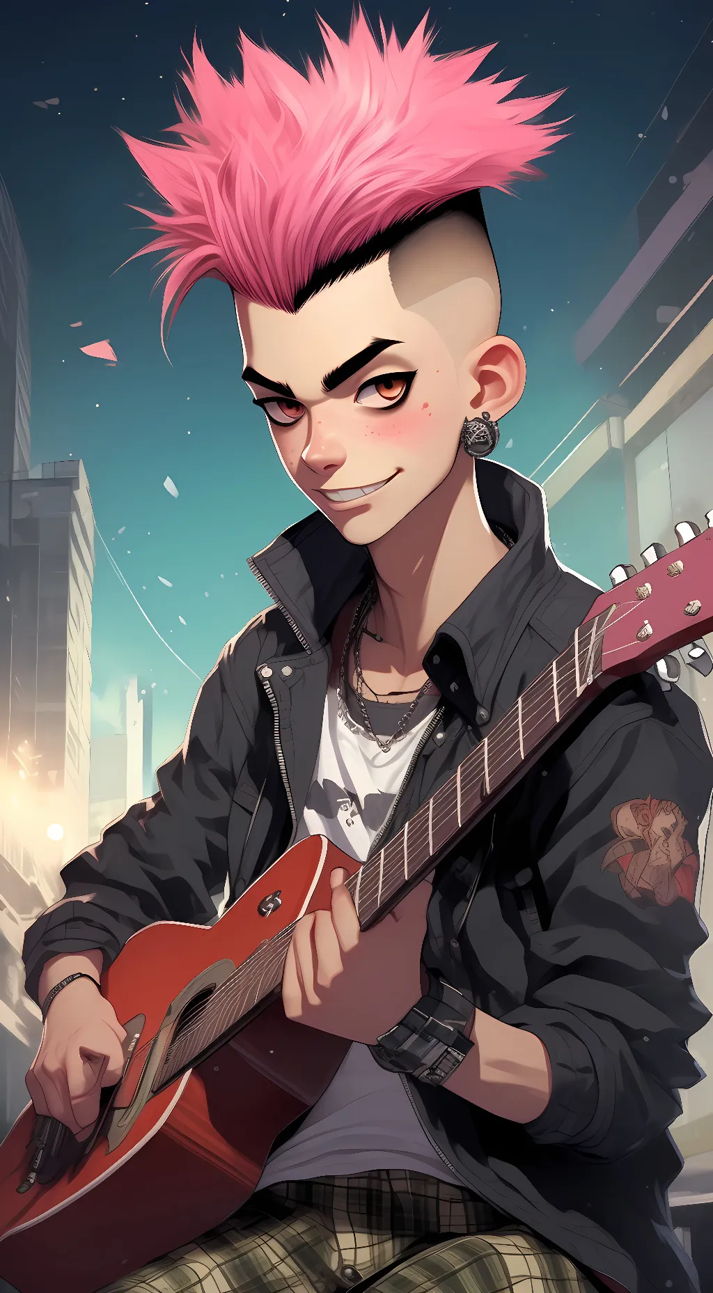 ai character: Angus  background