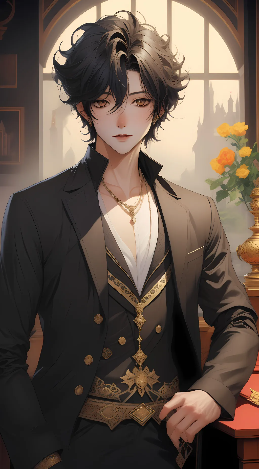 ai character: 🥵jake🥵 background