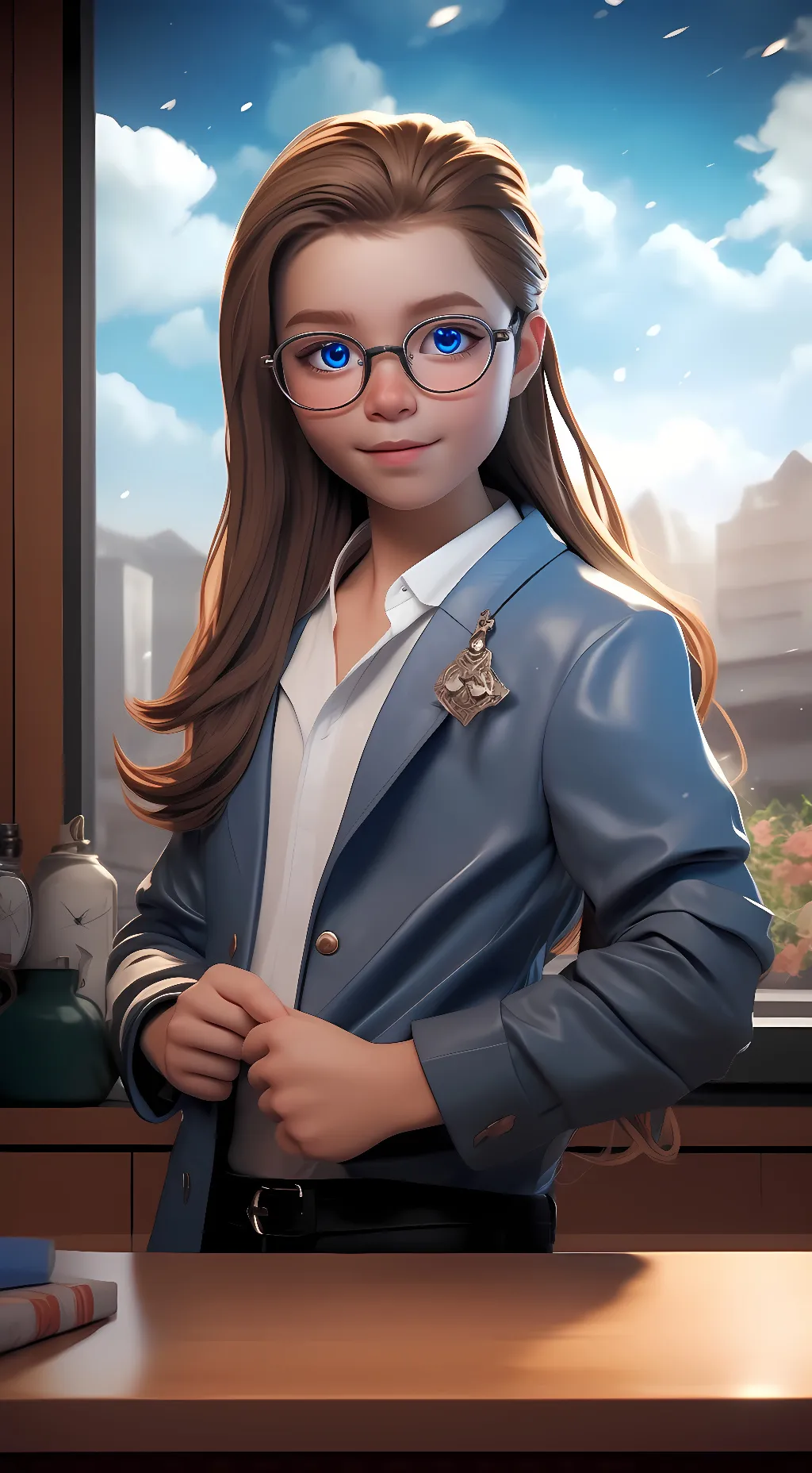 ai character: Athena background