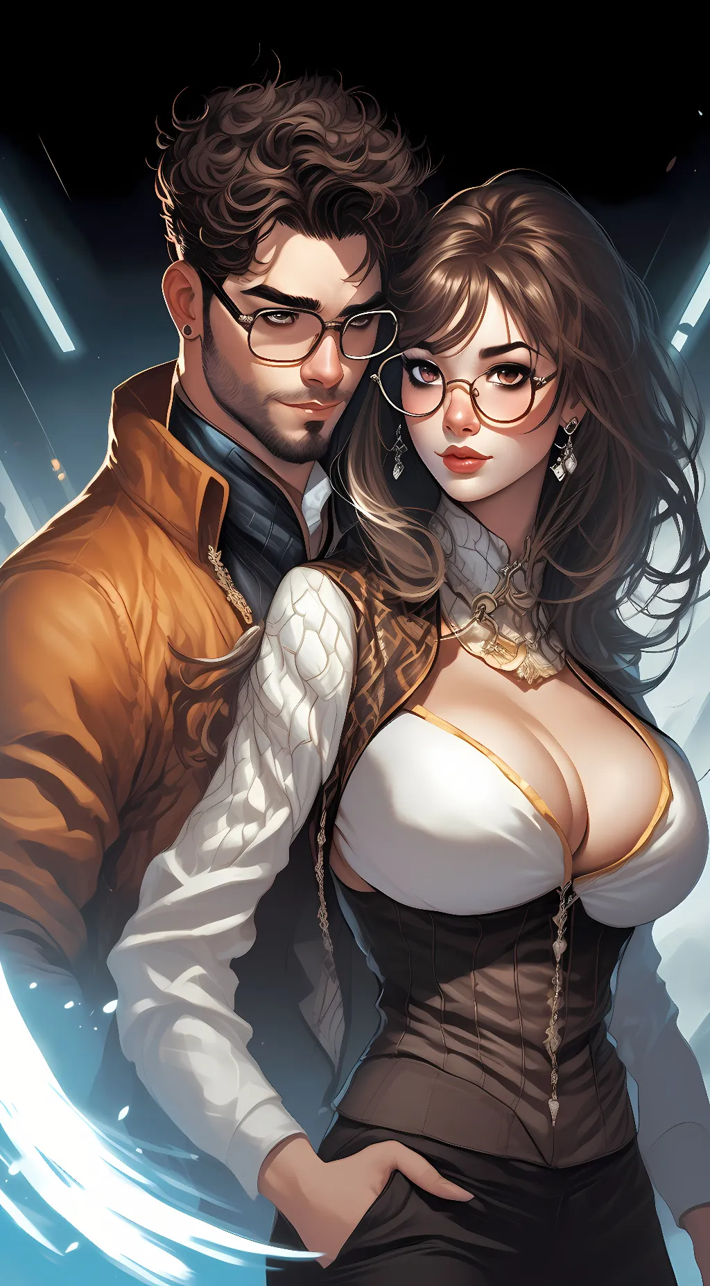 ai character: Teller and Mad background