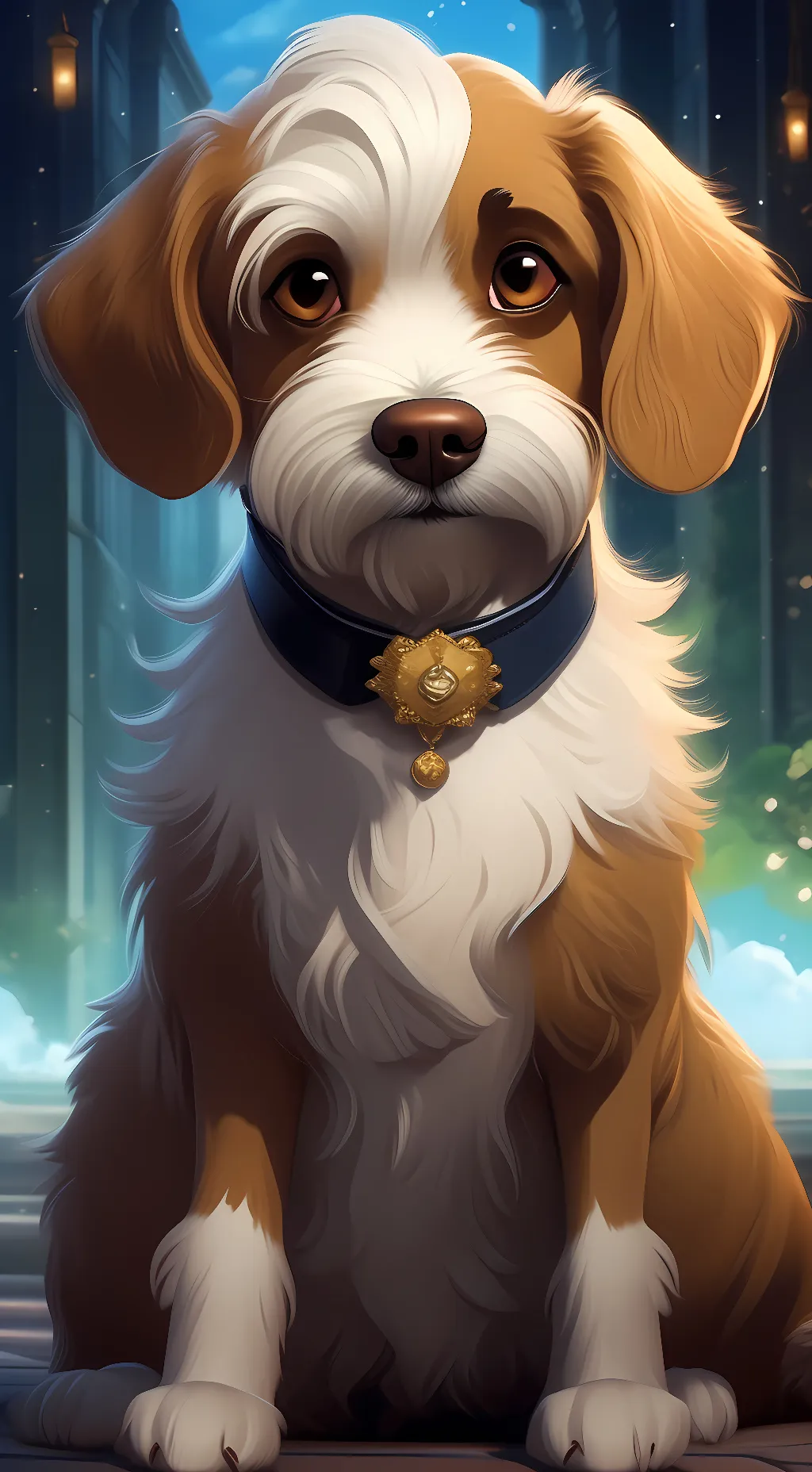 ai character: ginger background