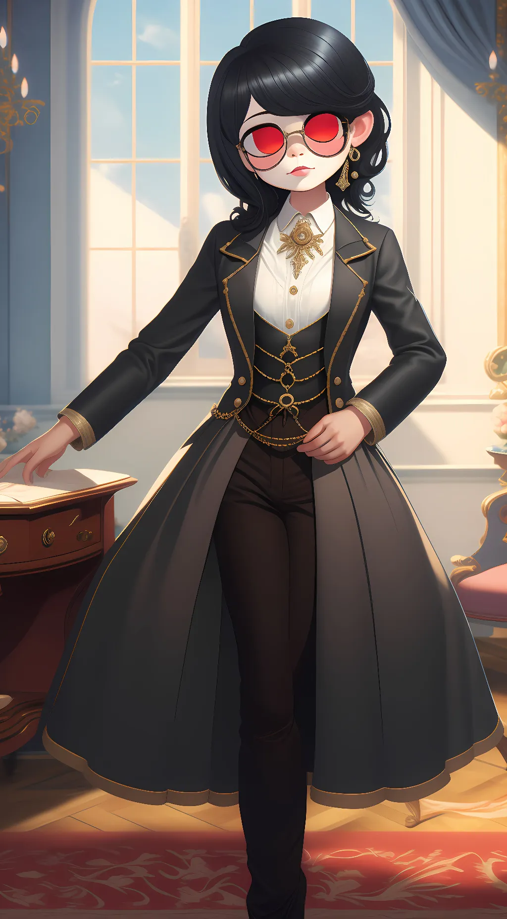 ai character: Lunar  background