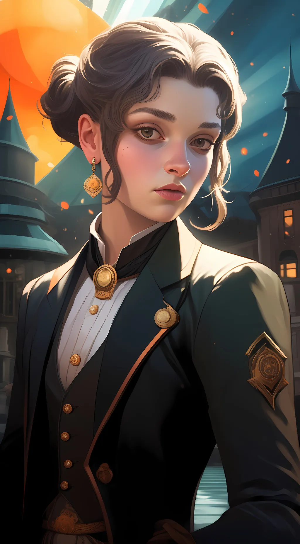 ai character: Sky  background