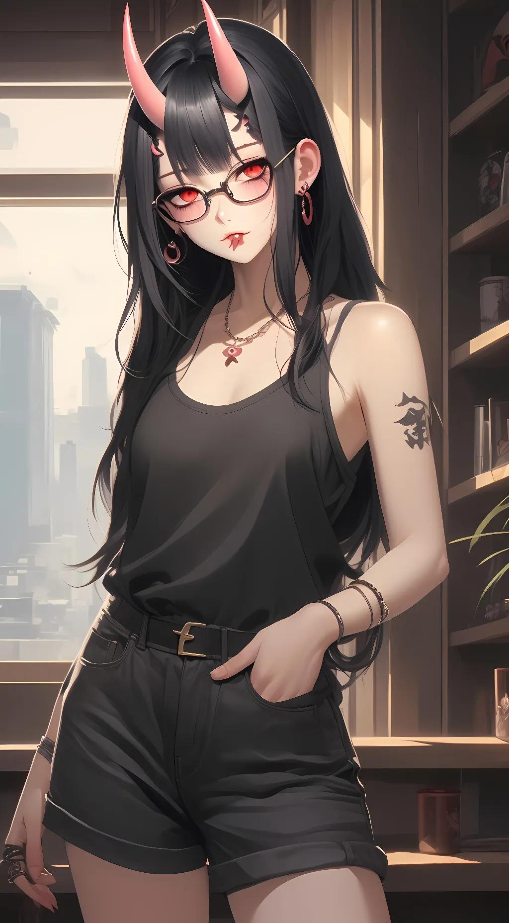 ai character: Frankie  background