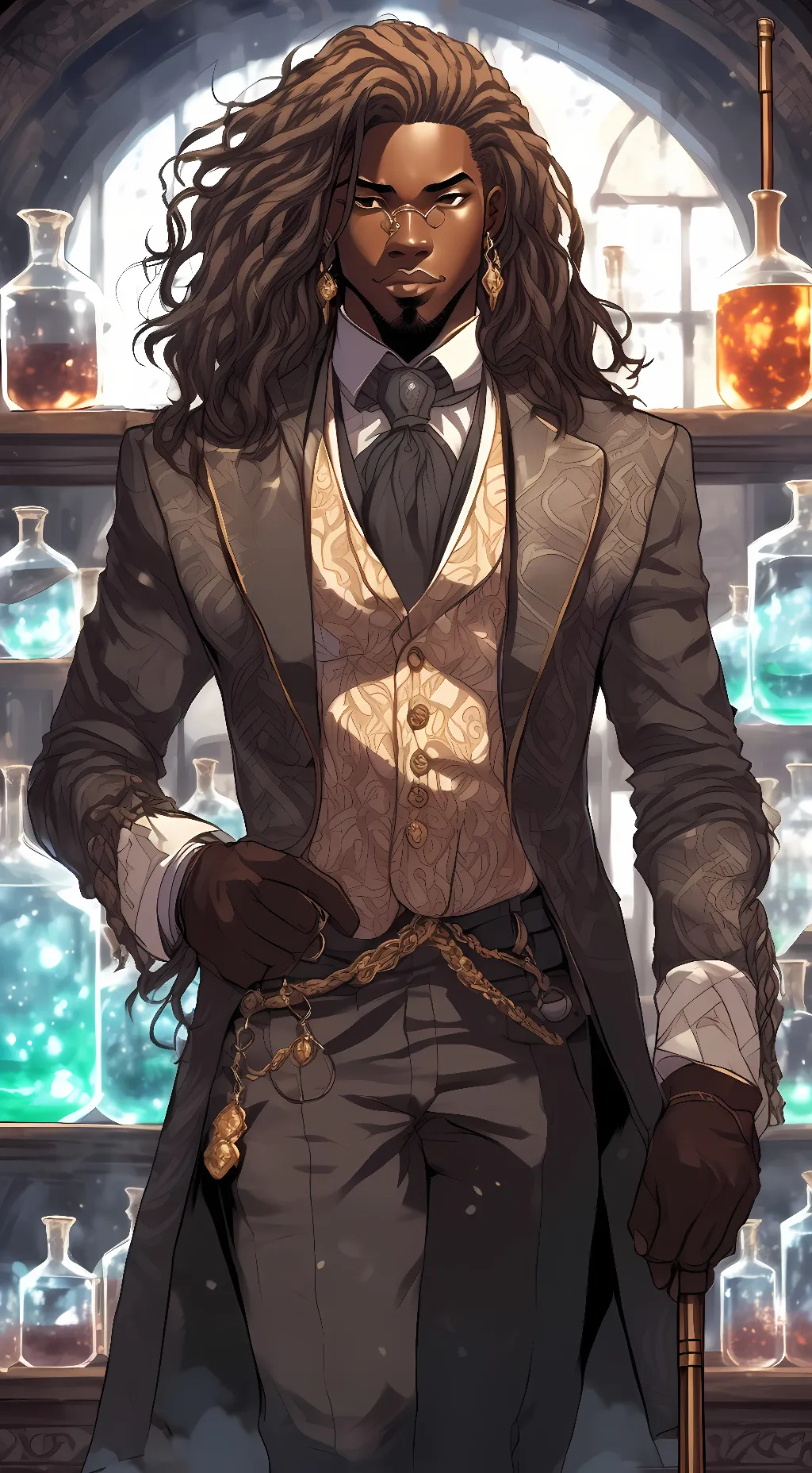 ai character: Orion bishop background