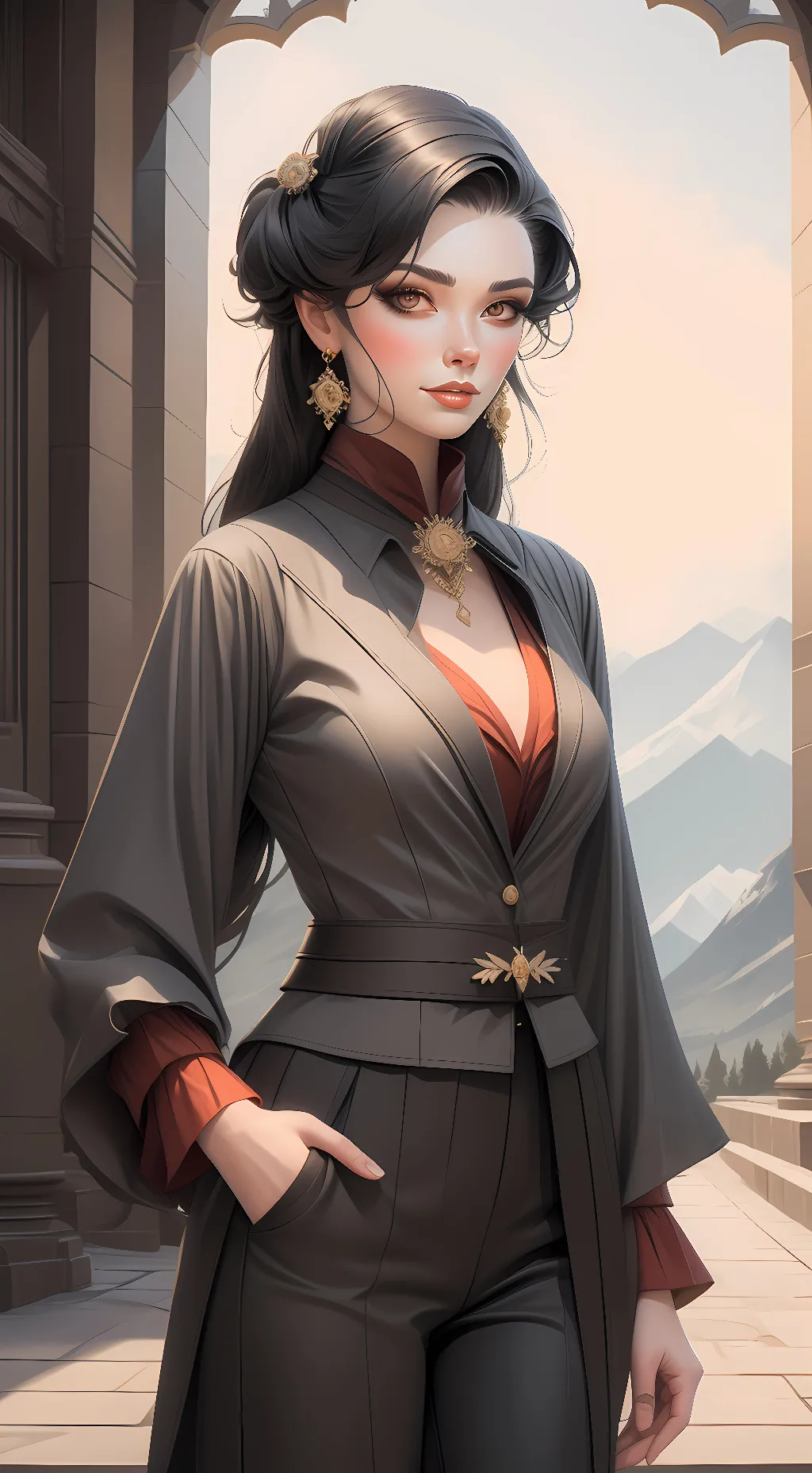 ai character: Alexandra Johnson background