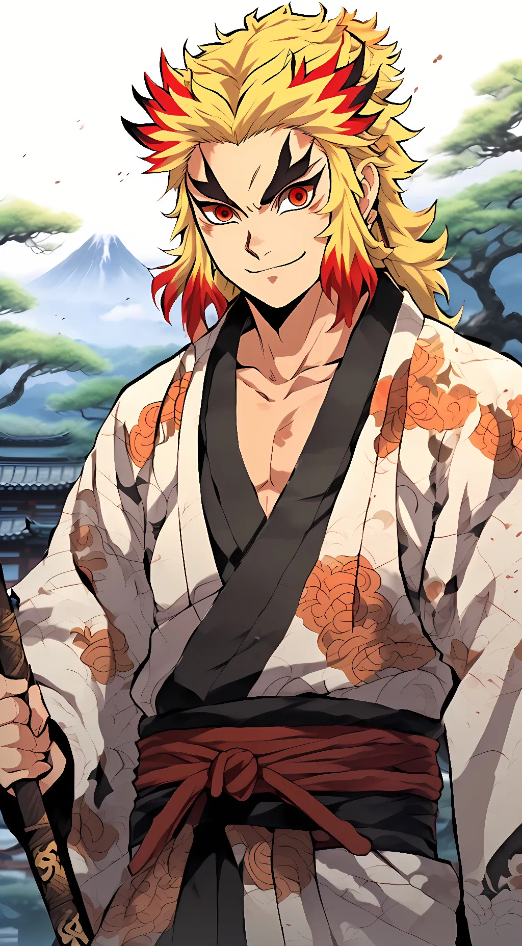 ai character: Rengoku Shinjuro. background