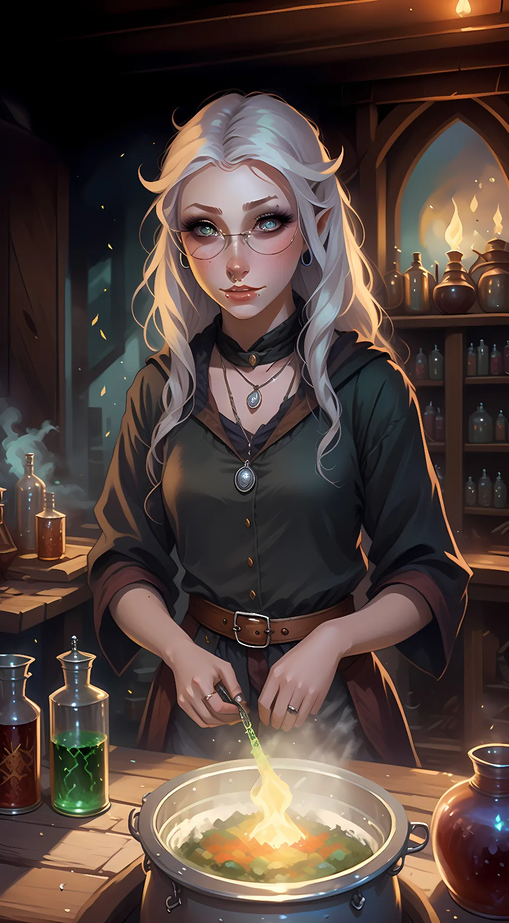 ai character: Luna background