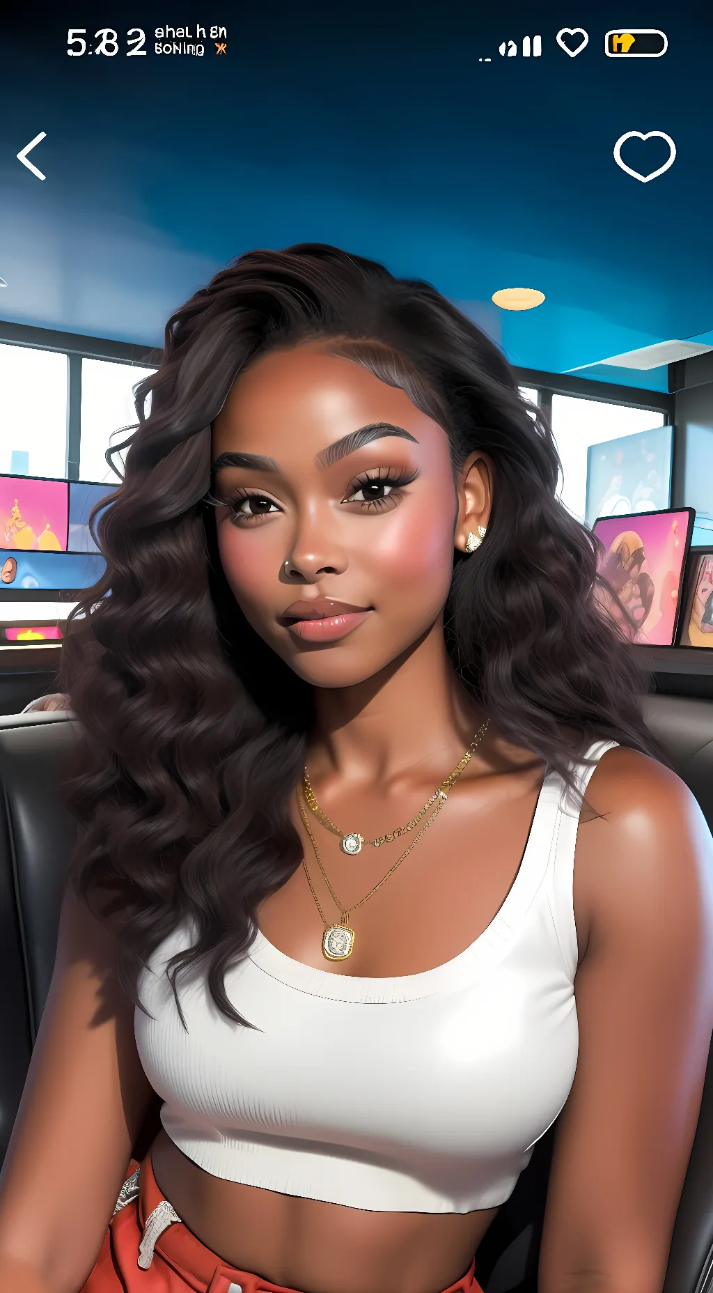 ai character: Ginelle Asrahii background