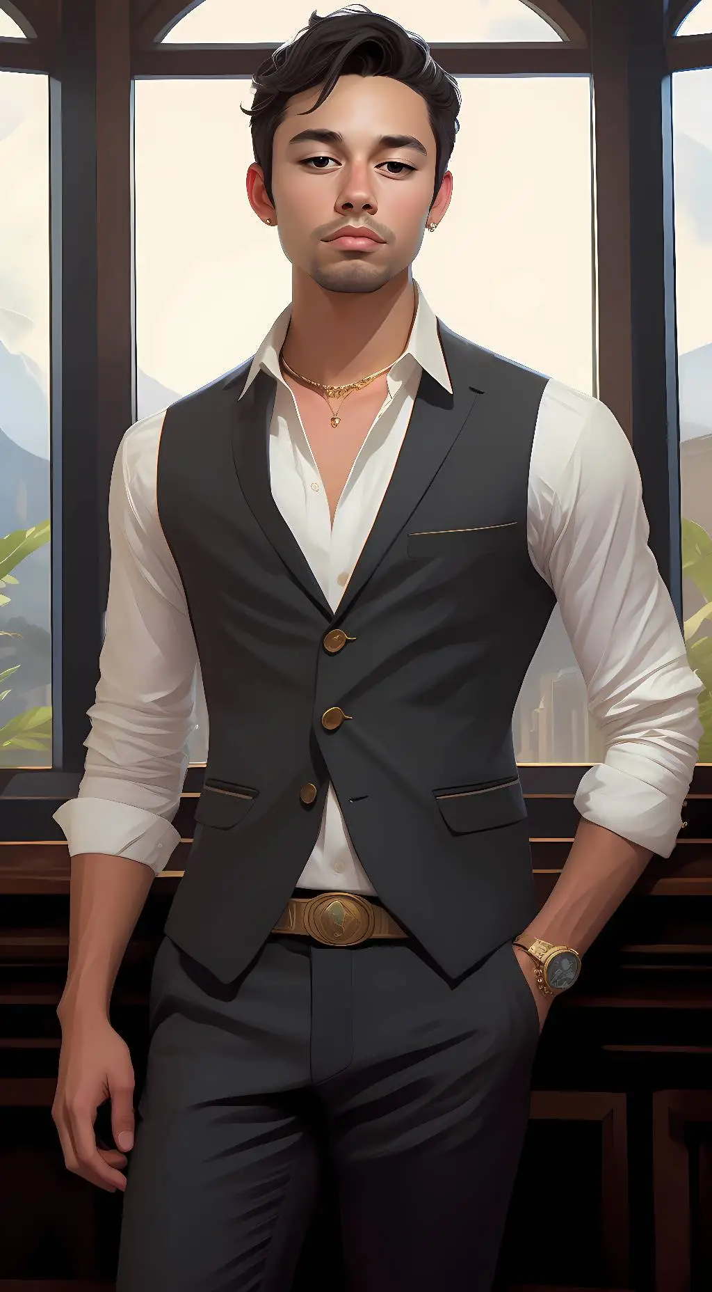 ai character: Levi background