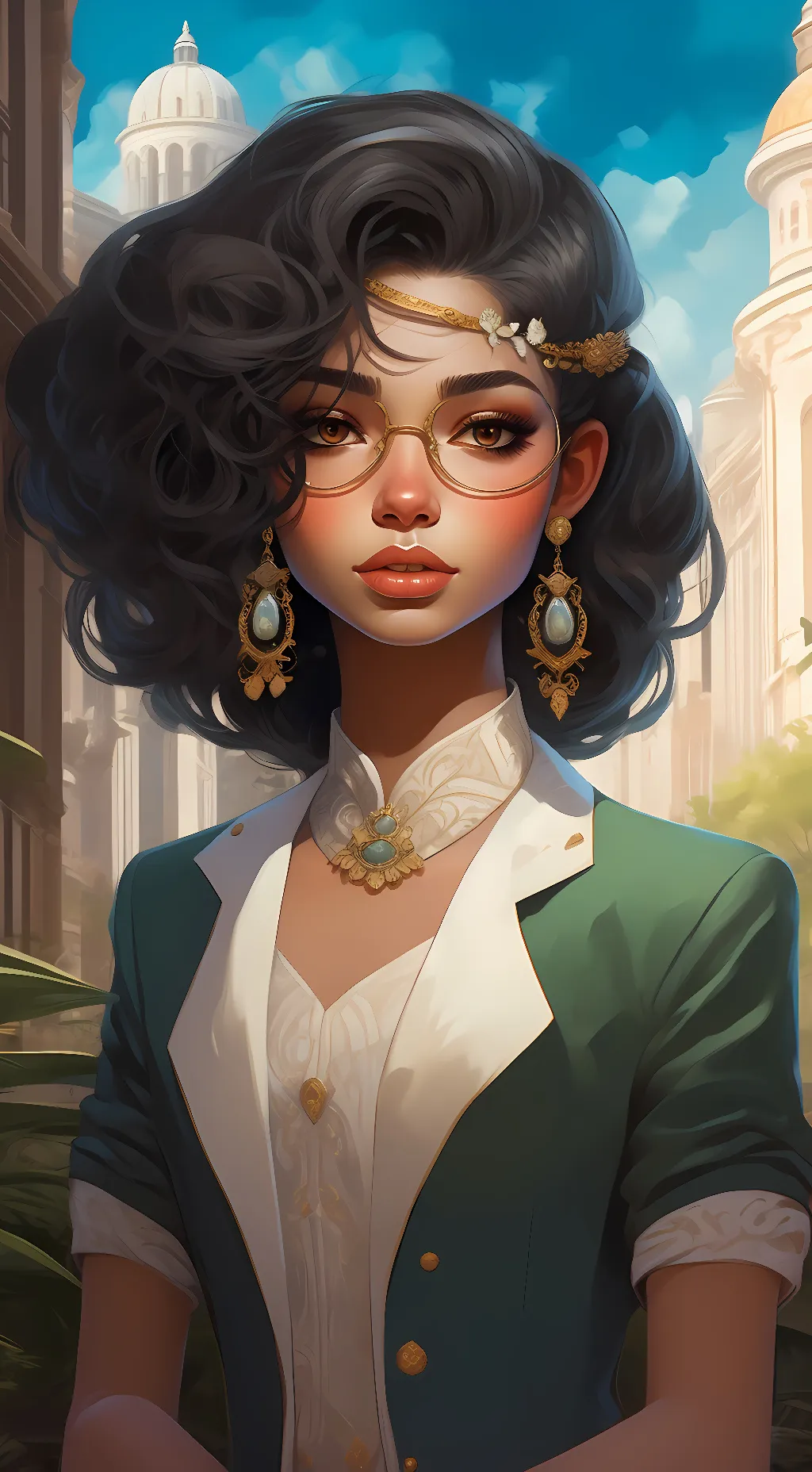 ai character: Luna  background