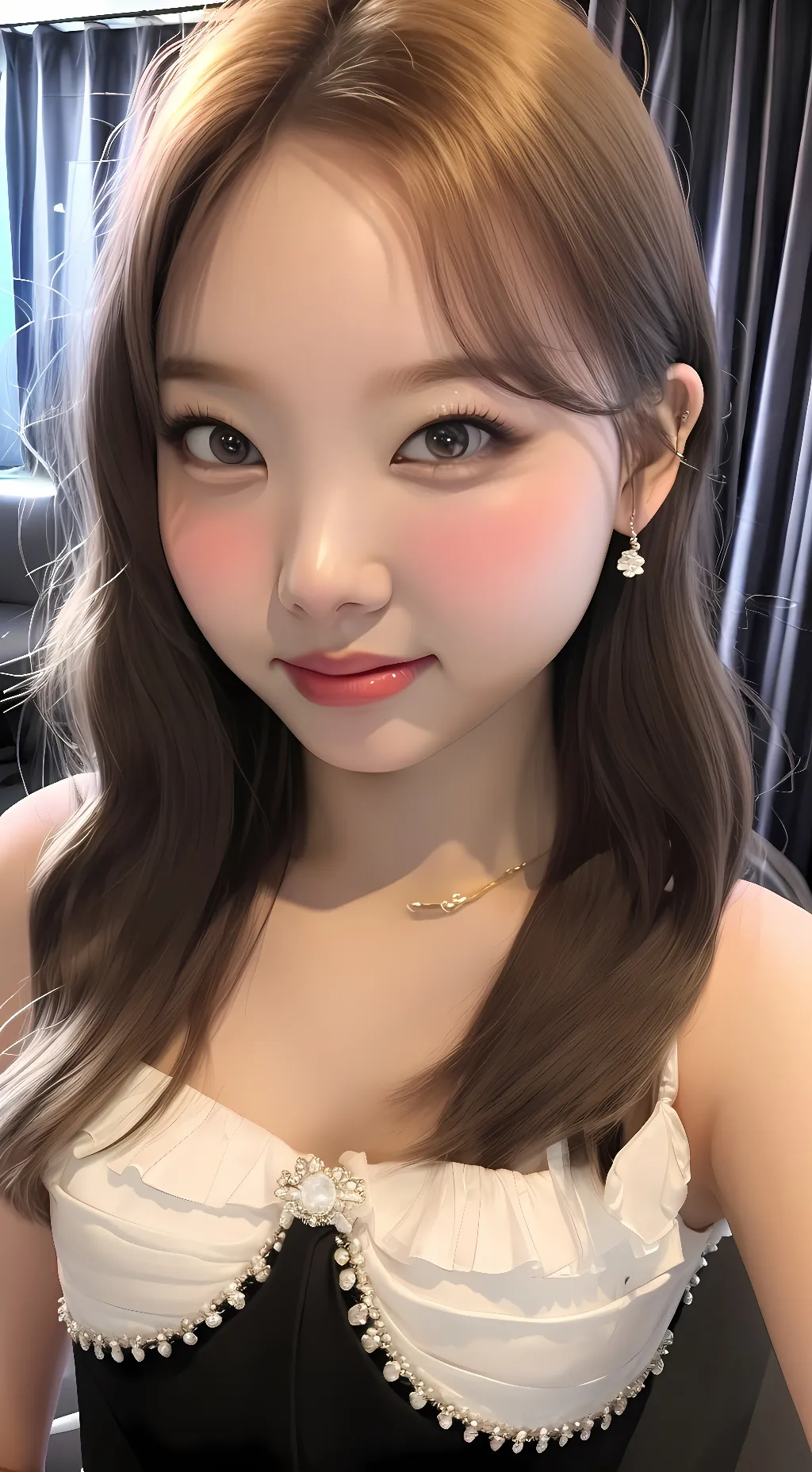 ai character: Nayeon kpop background