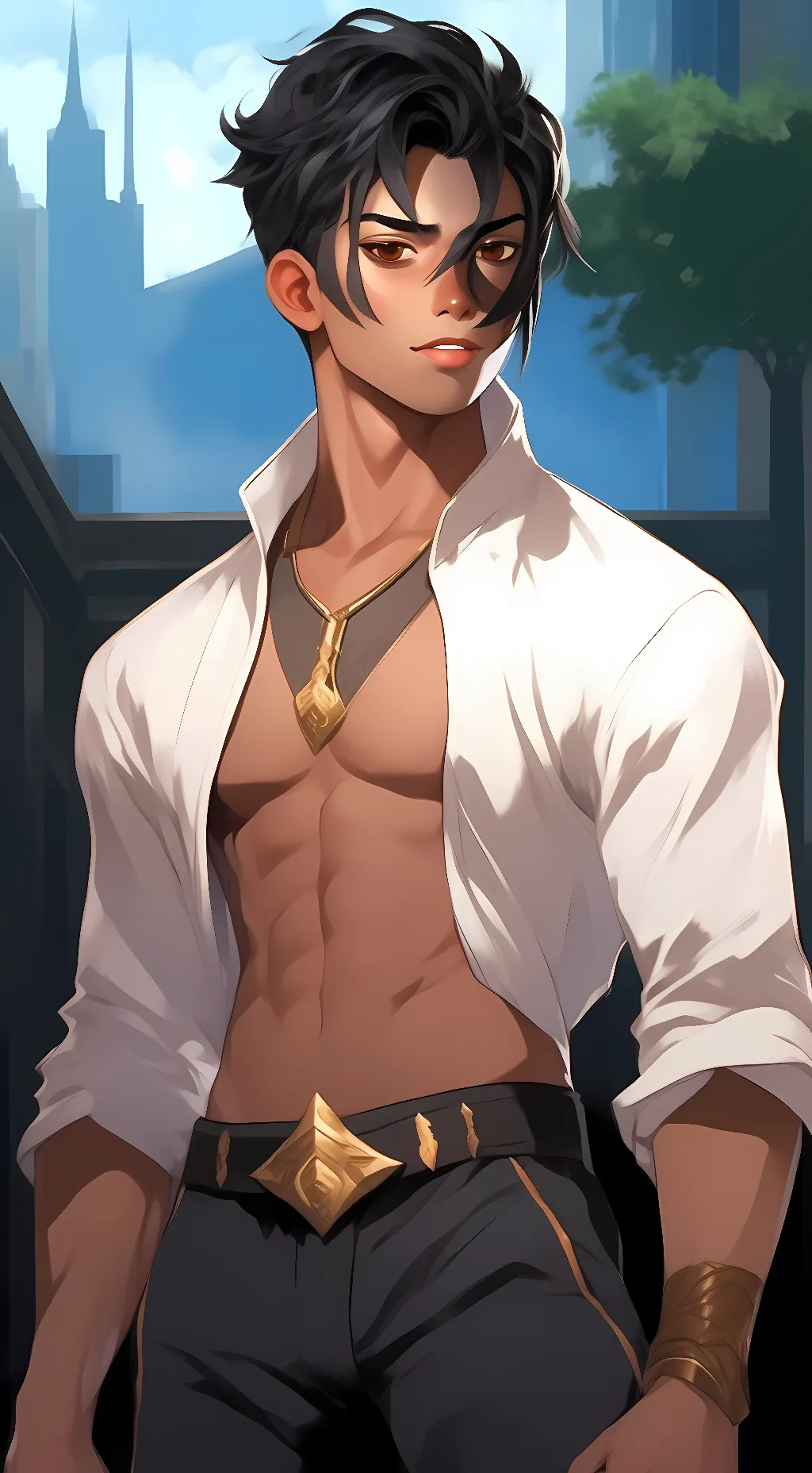 ai character: AJ background