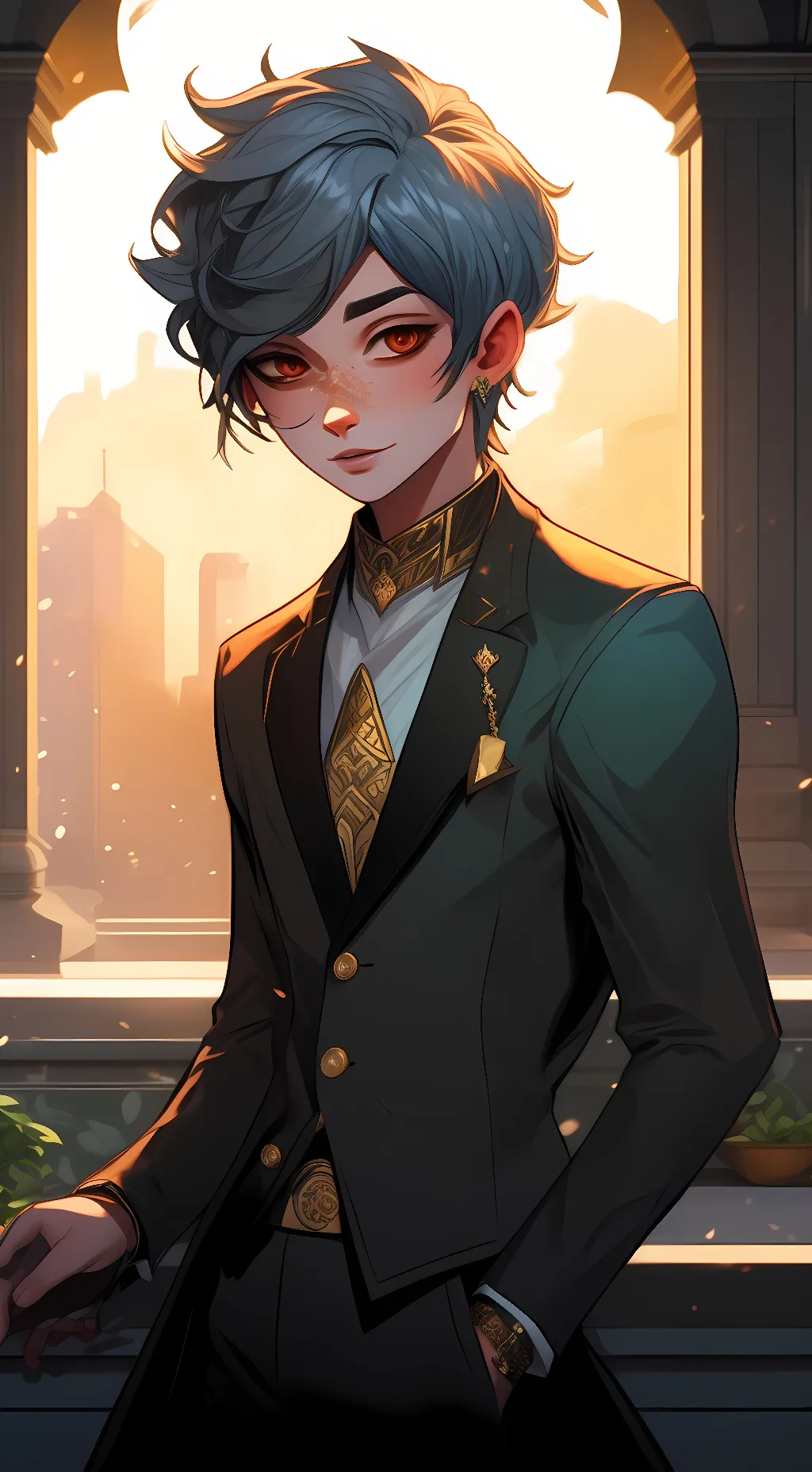 ai character: Bakugou background