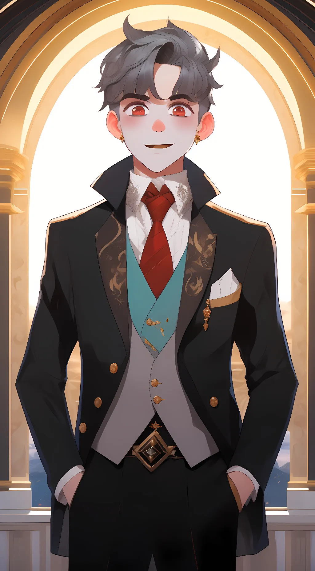 ai character: glamrock bunny background