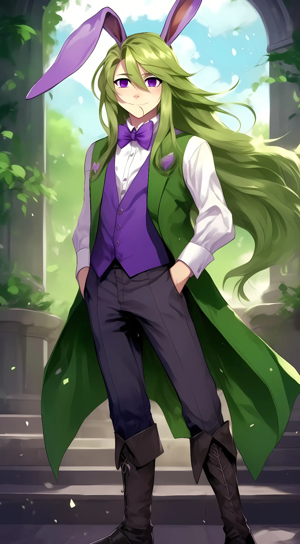 ai character: spring trap (woman background