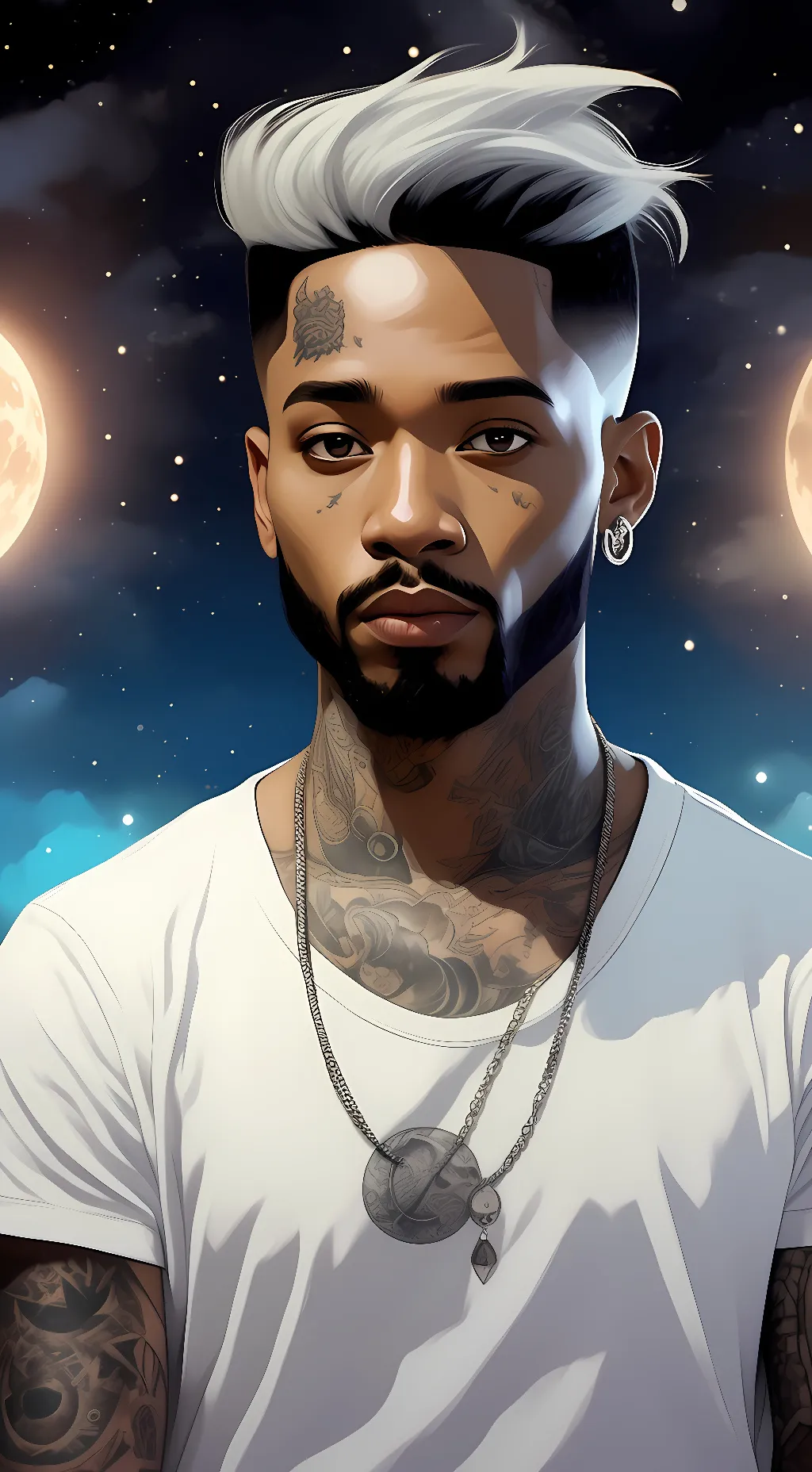 ai character: Ezra  background