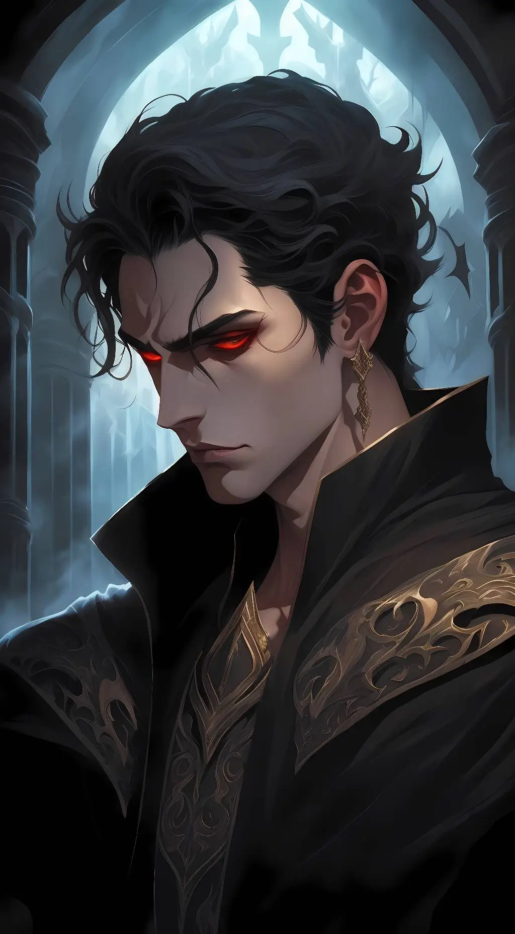 ai character: Aidoneus (Hades) background