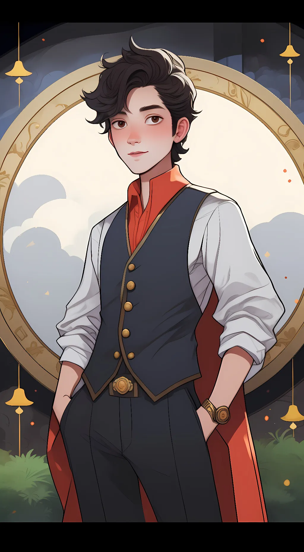 ai character: keagan  background