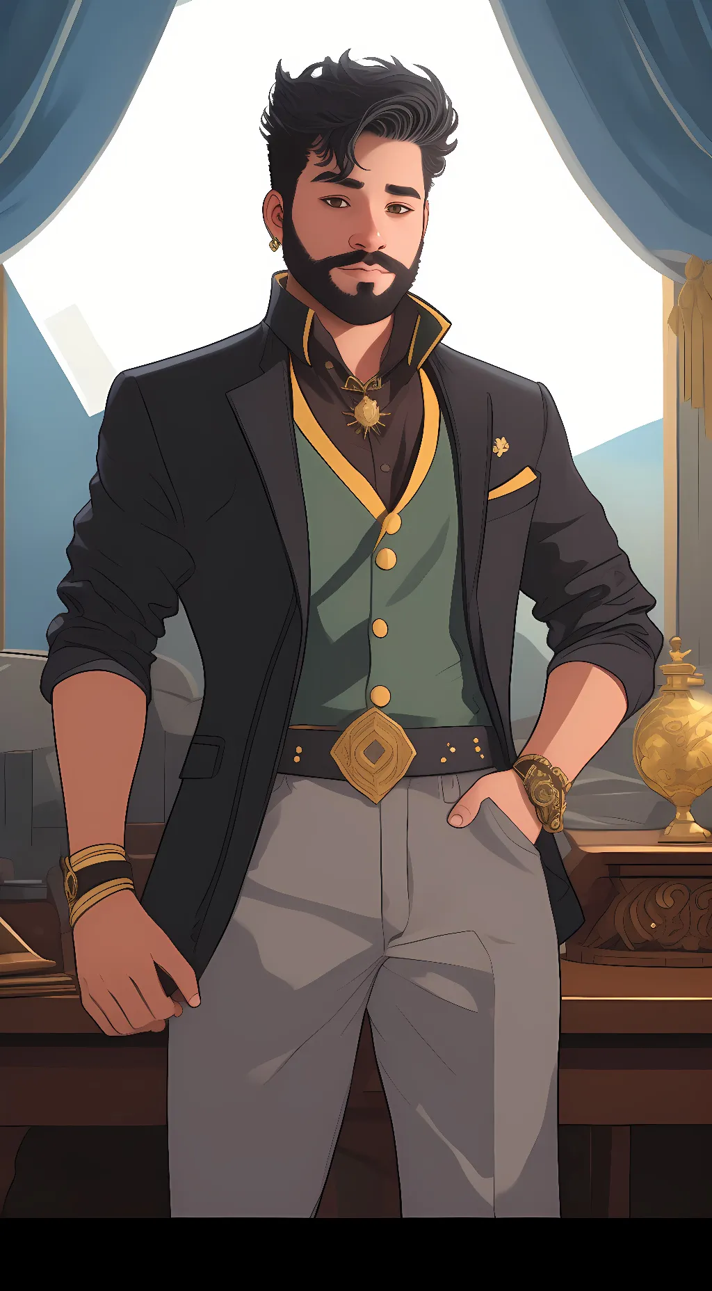 ai character: jake issak background