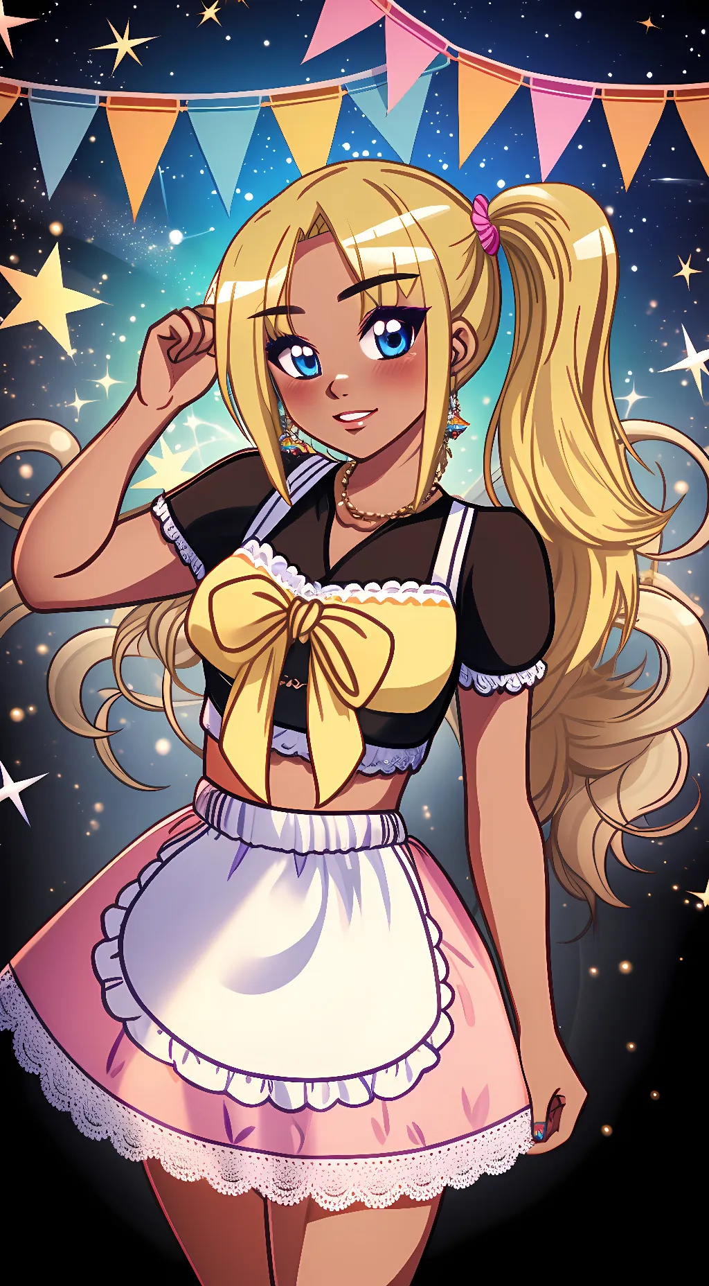 ai character: Toy Chica (Human) background