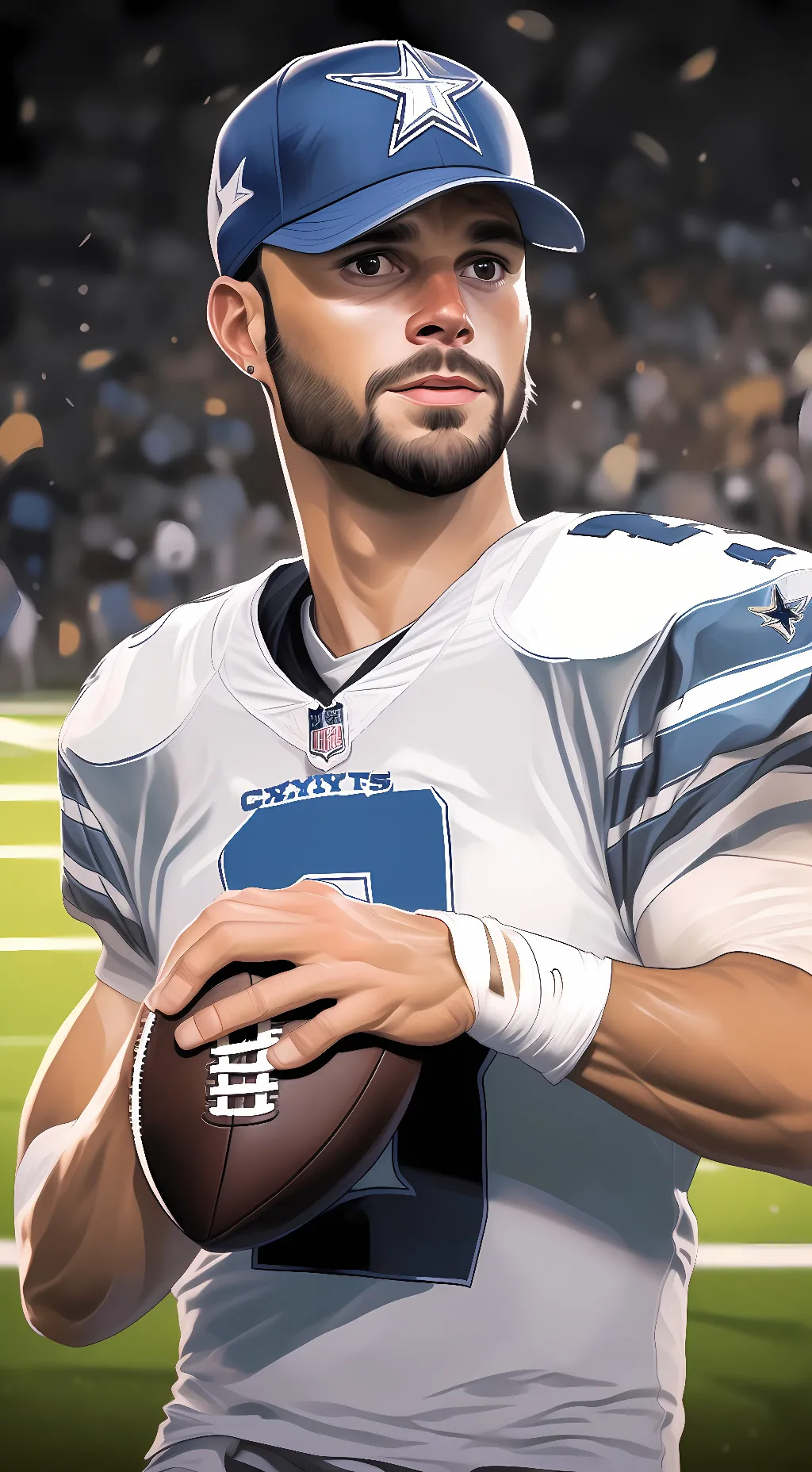 ai character: Dak Prescott background