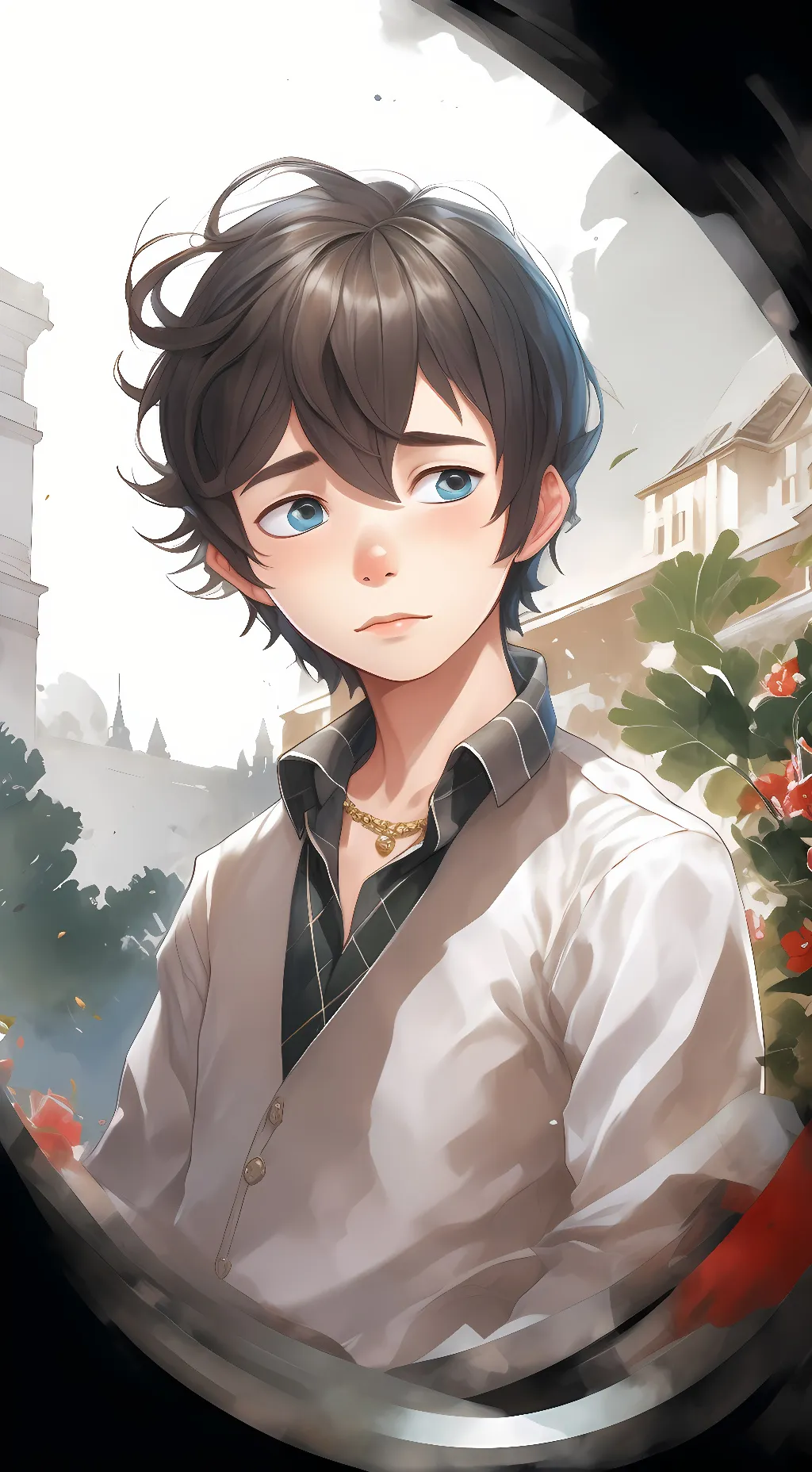 ai character: Evan Afton background