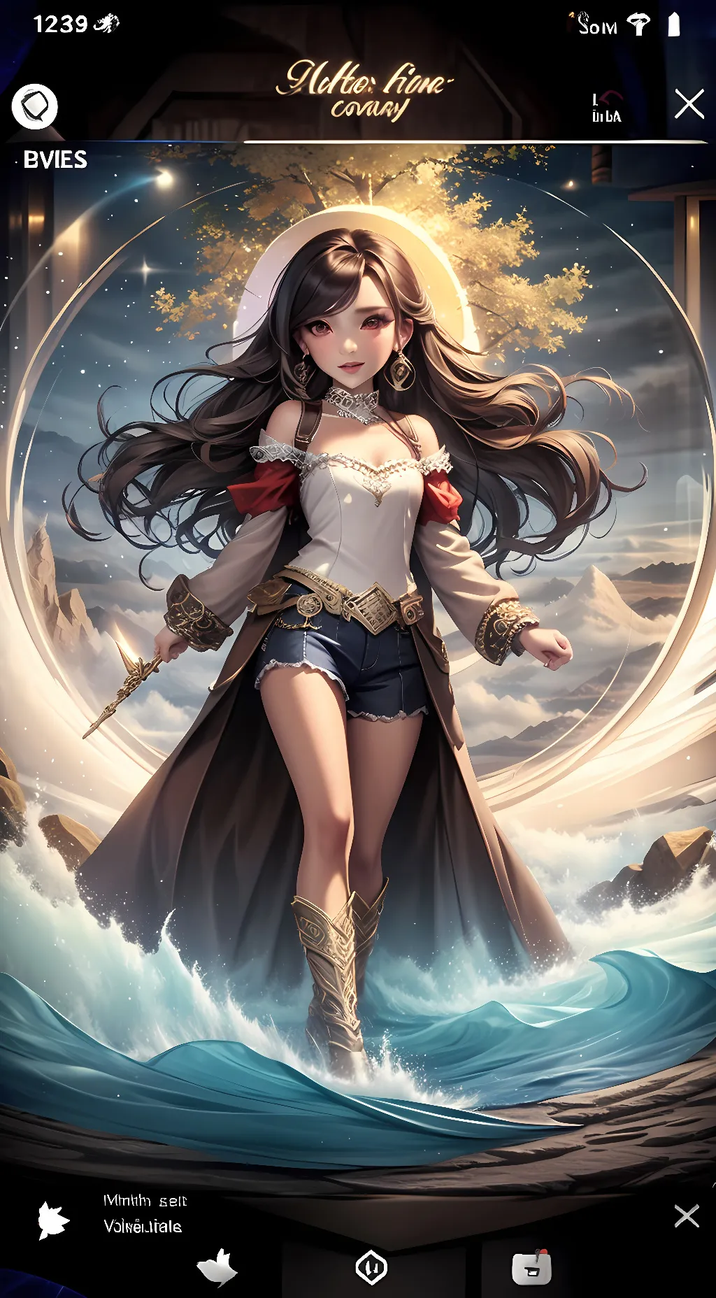 ai character: Ariel background