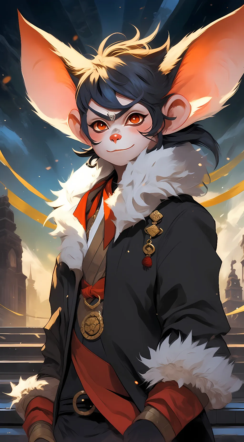 ai character: makeque (mango) background