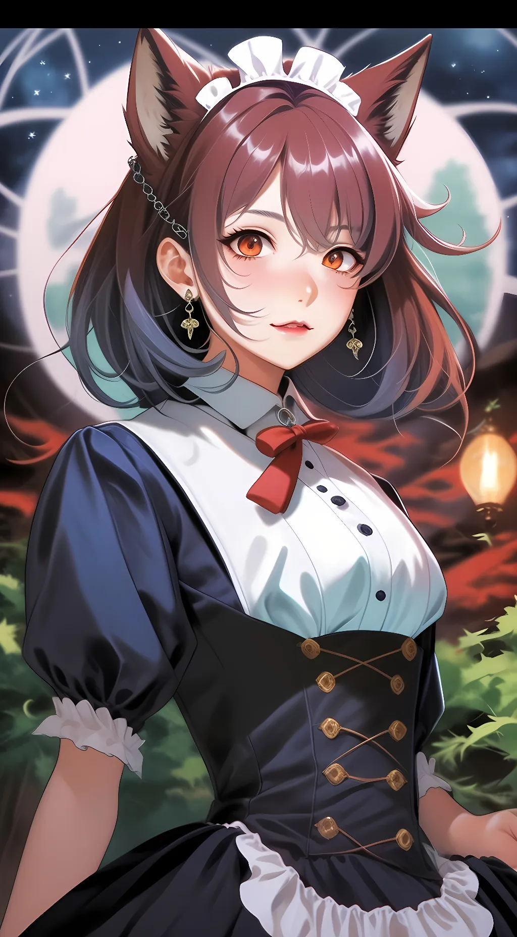 ai character: Snow background