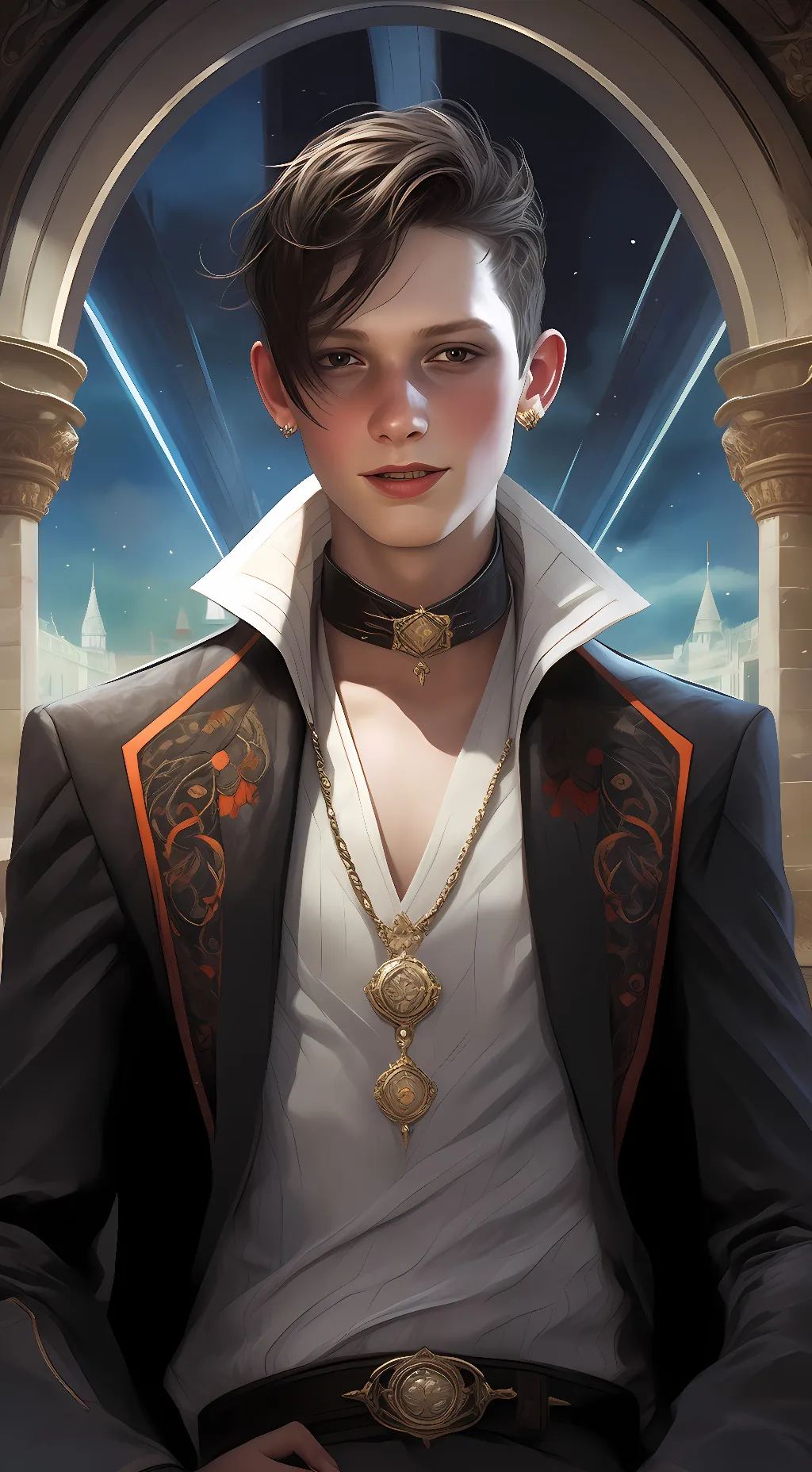 ai character: Axel  background